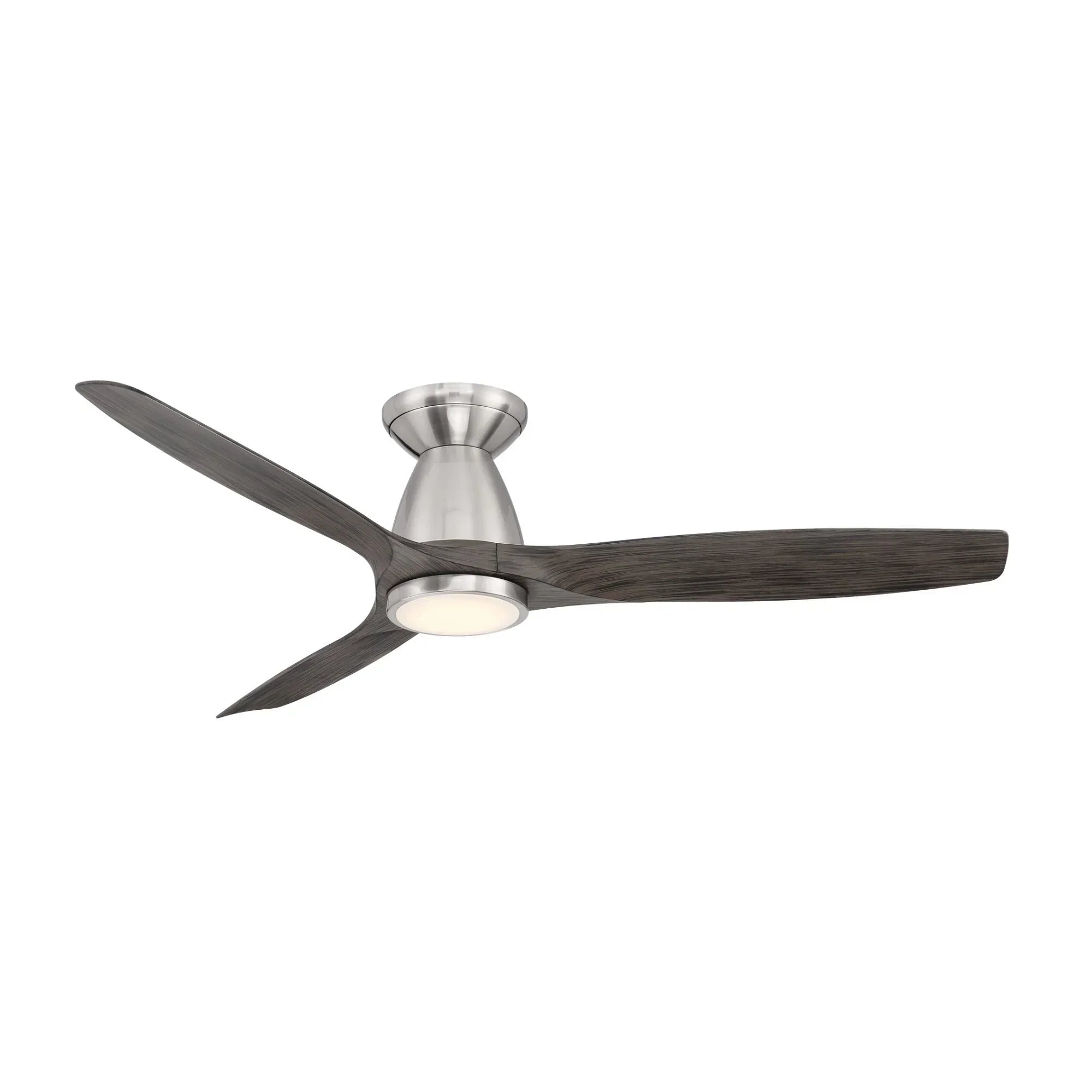 Skylark Flush 54" Nickel LED Smart Ceiling Fan