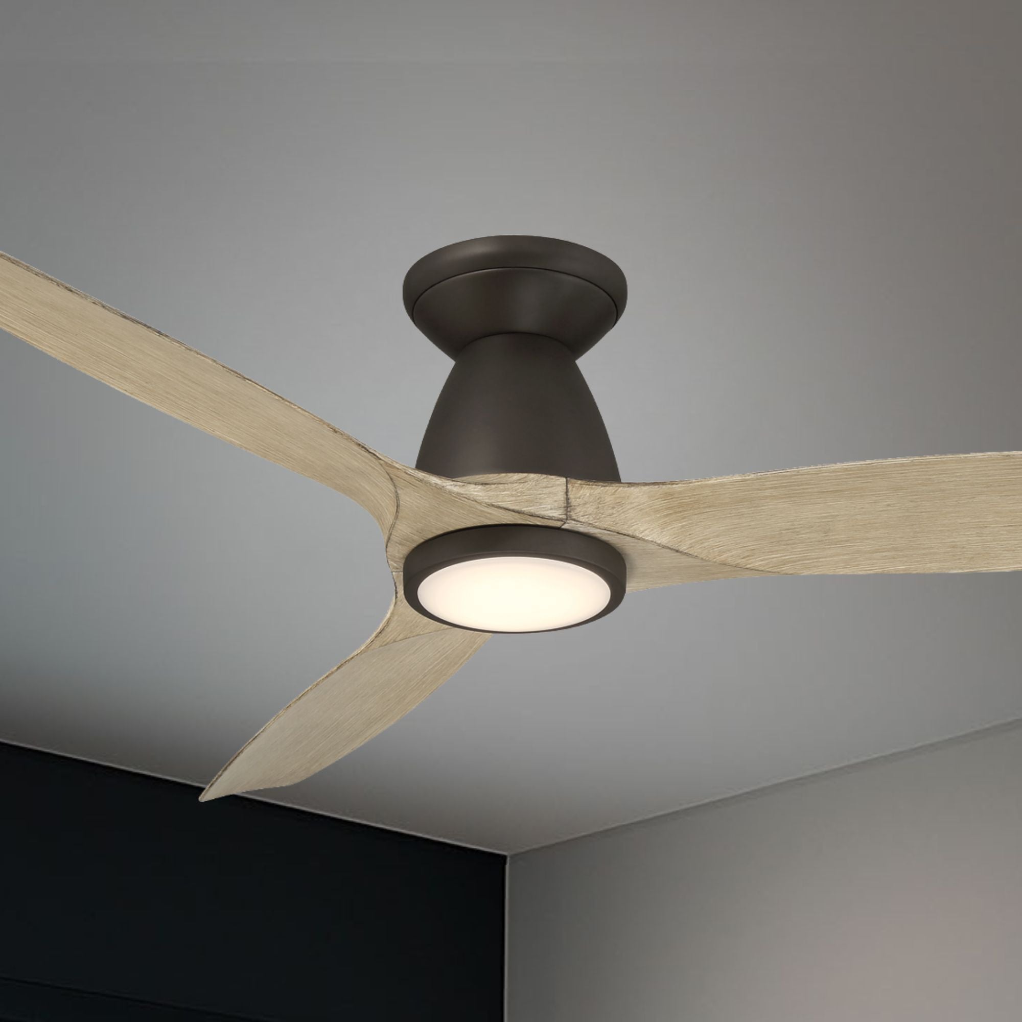 Modern Forms Skylark Flush 54" Bronze LED Smart Ceiling Fan