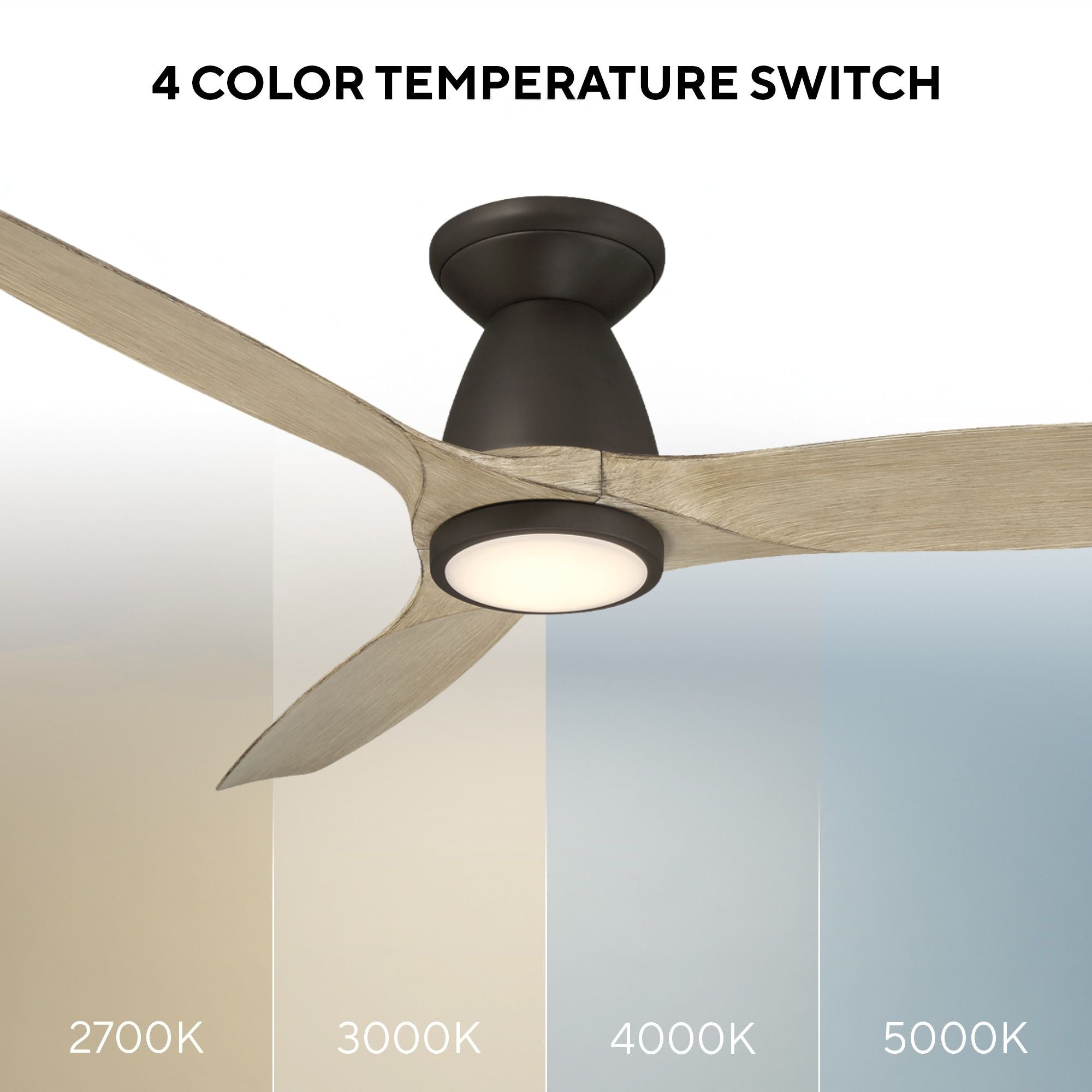 Modern Forms Skylark Flush 54" Bronze LED Smart Ceiling Fan