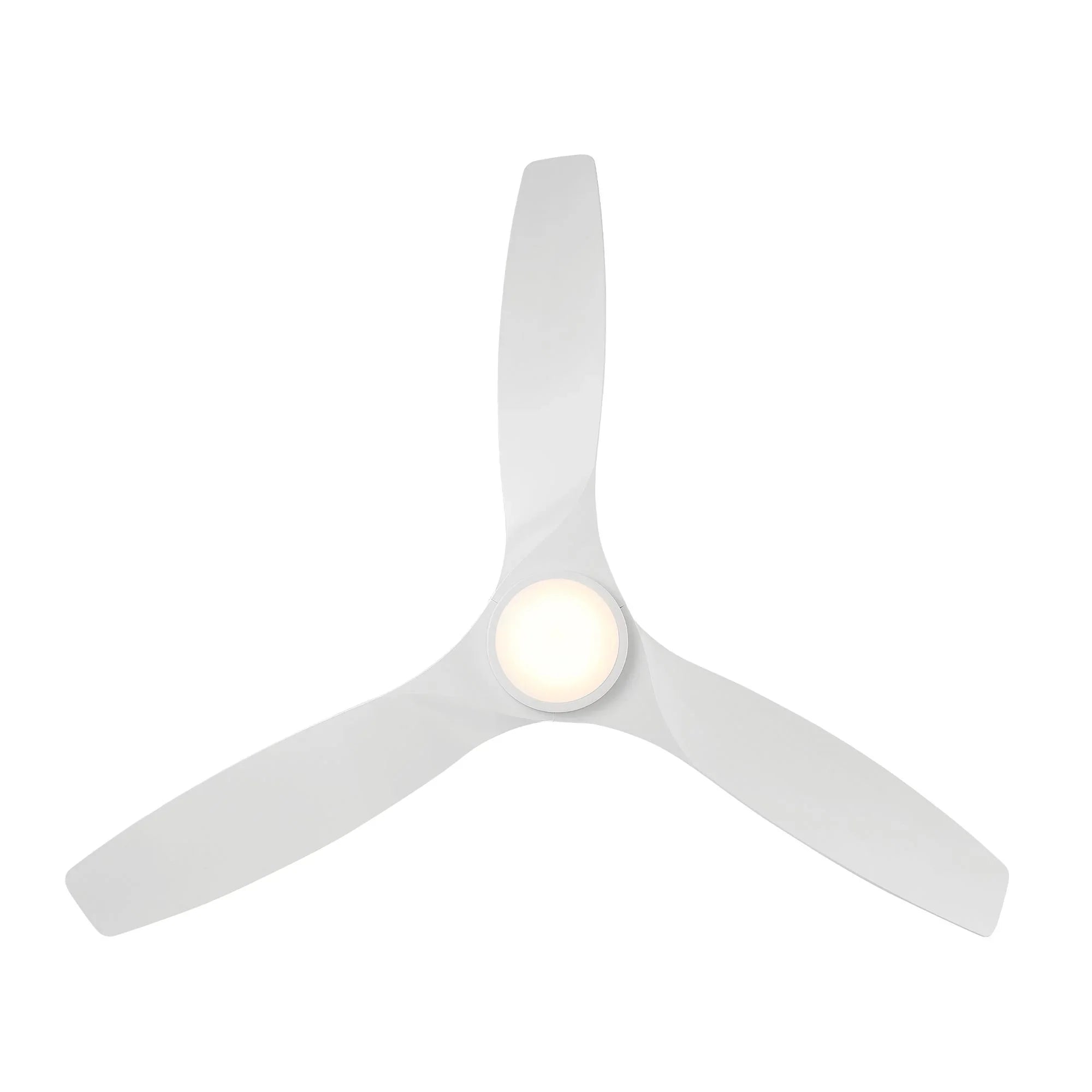 Skylark 54" Smart Ceiling Fan with CCT LED Light, Matte White