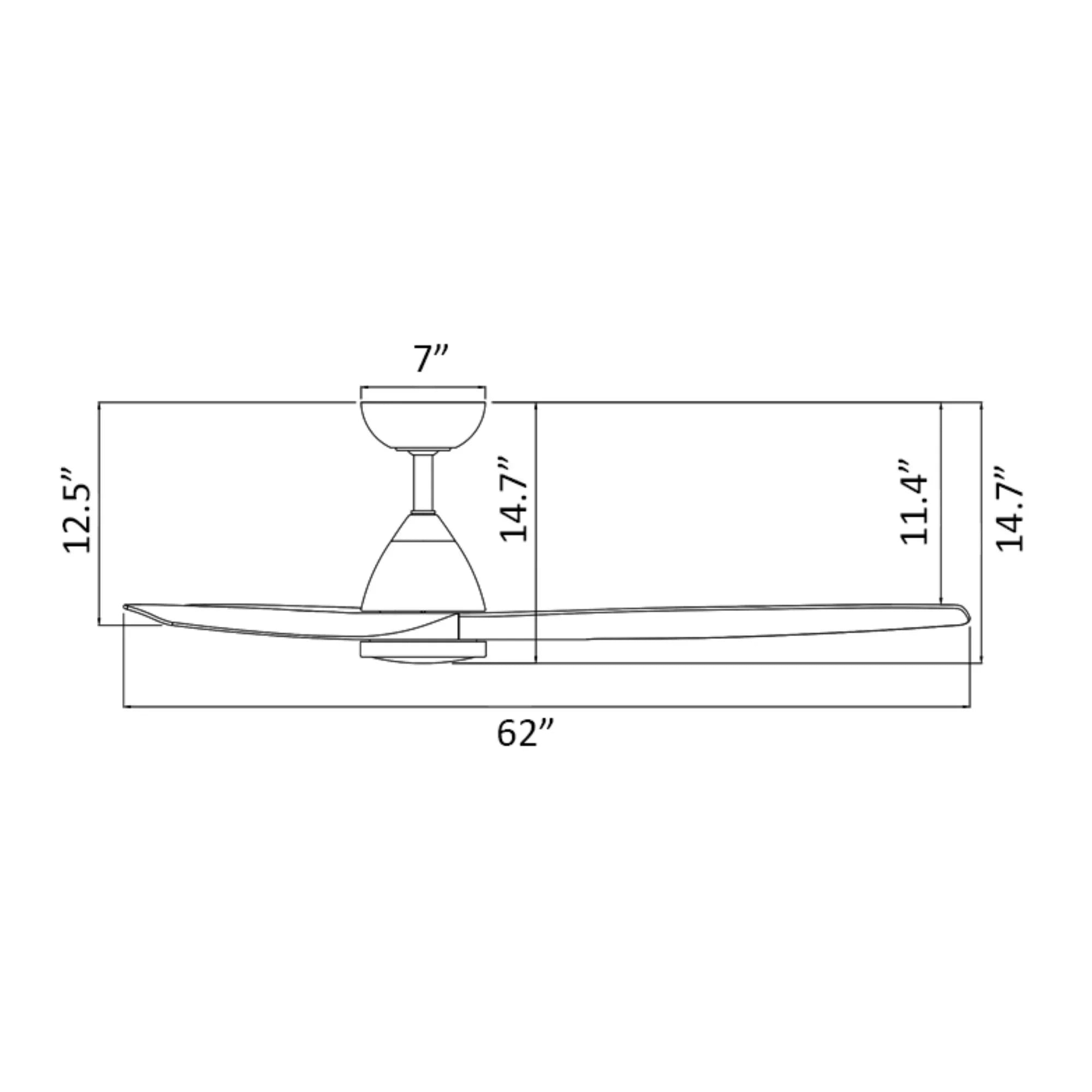 Skylark 62" Nickel LED Smart Ceiling Fan