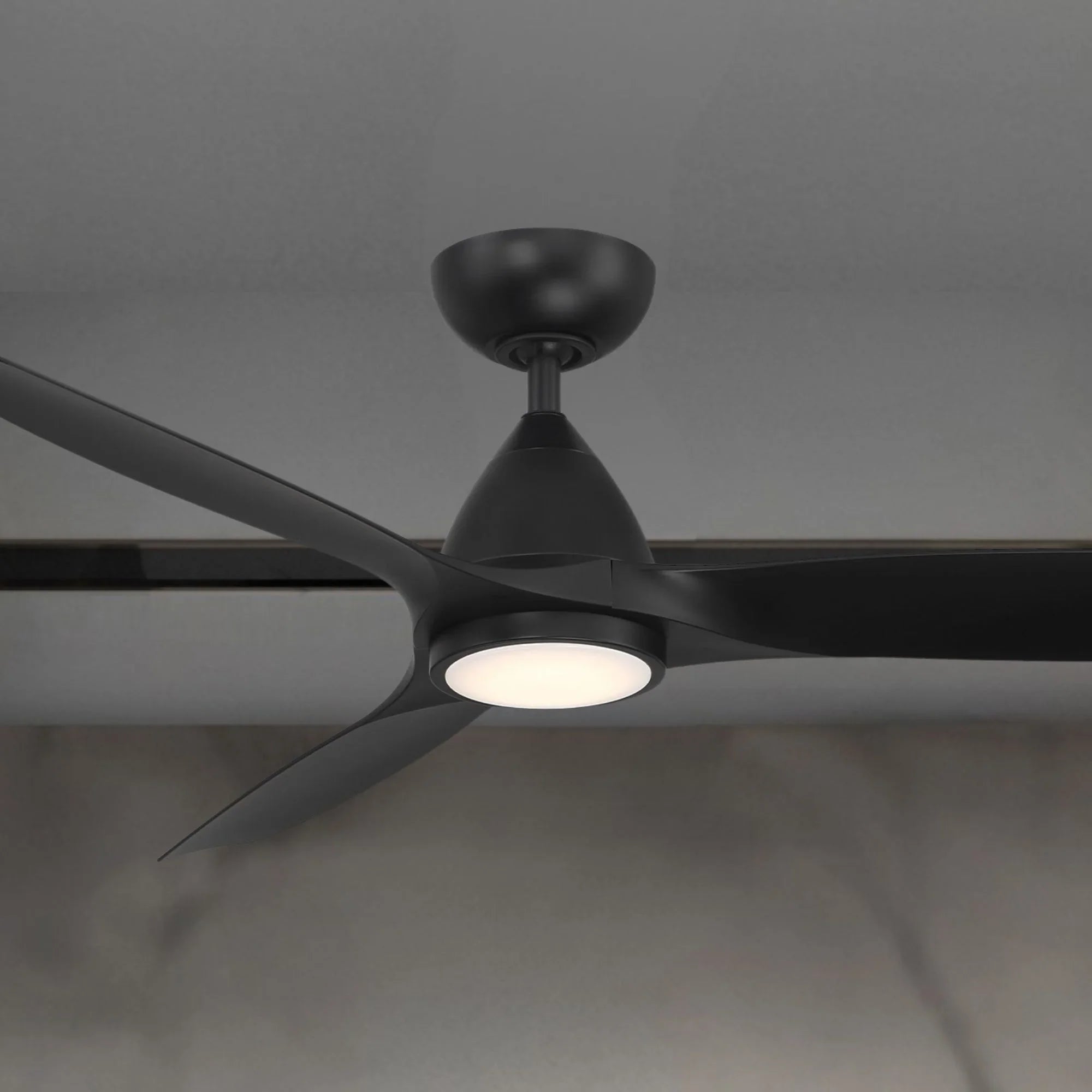 Skylark 62" Smart Ceiling Fan with CCT LED Light, Matte Black