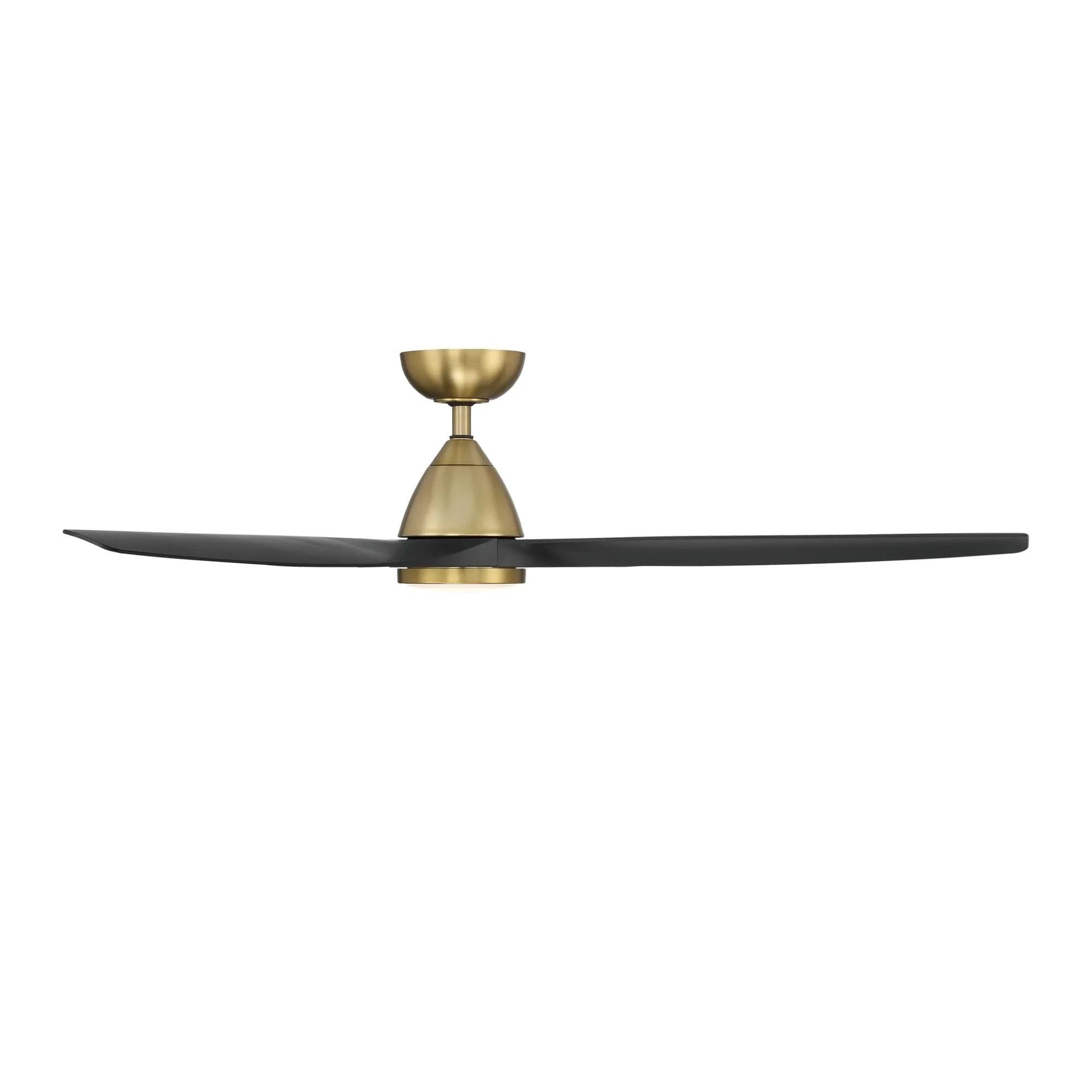 Skylark 62" Smart Ceiling Fan with CCT LED Light, Brass & Black