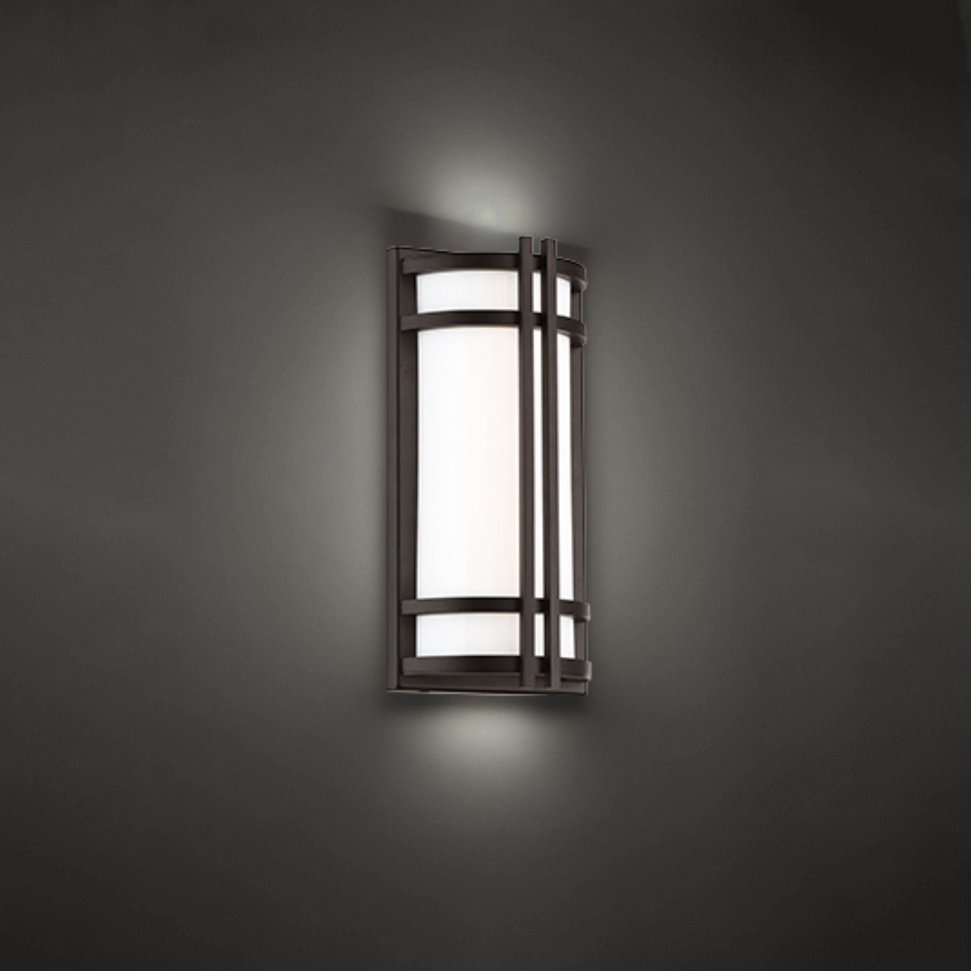 Skyscraper 12" LED Outdoor Wall Sconce, Bronze Finish