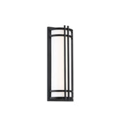 Skyscraper 18" LED Outdoor Wall Sconce, Black Finish