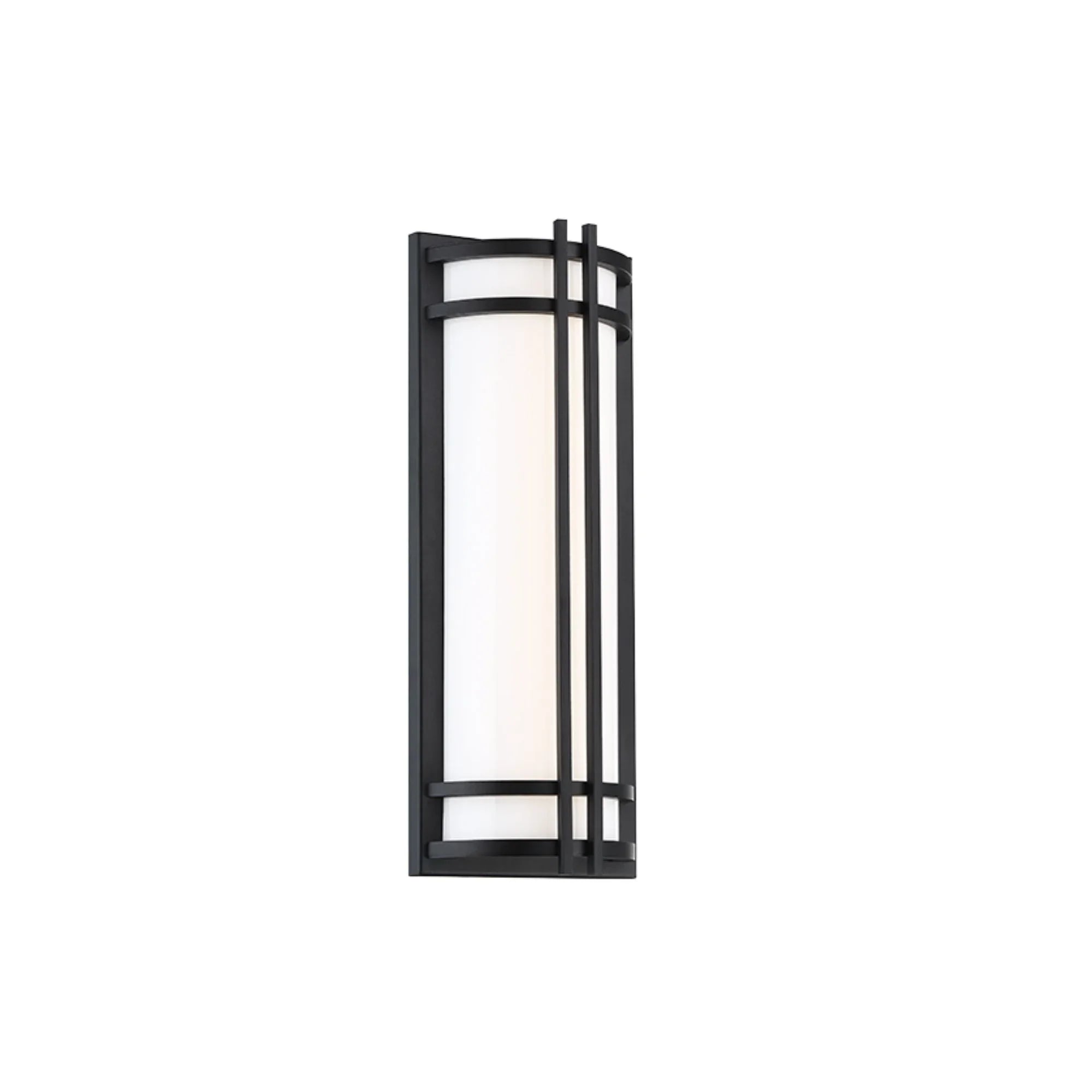 Skyscraper 18" LED Outdoor Wall Sconce, Black Finish