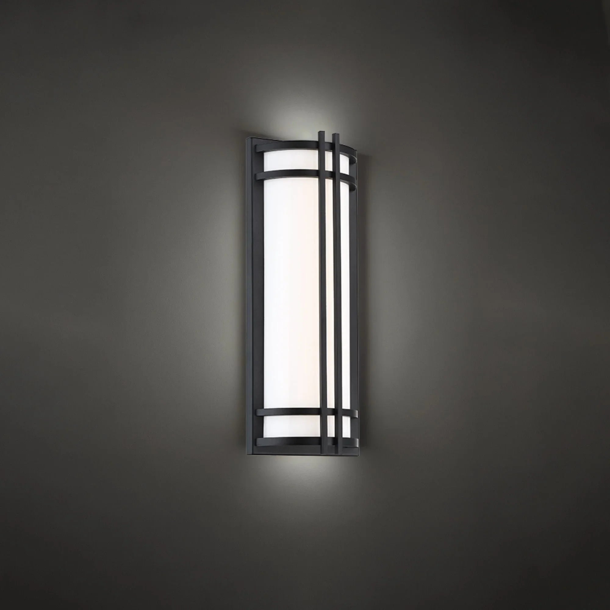 Skyscraper 18" LED Outdoor Wall Sconce, Black Finish