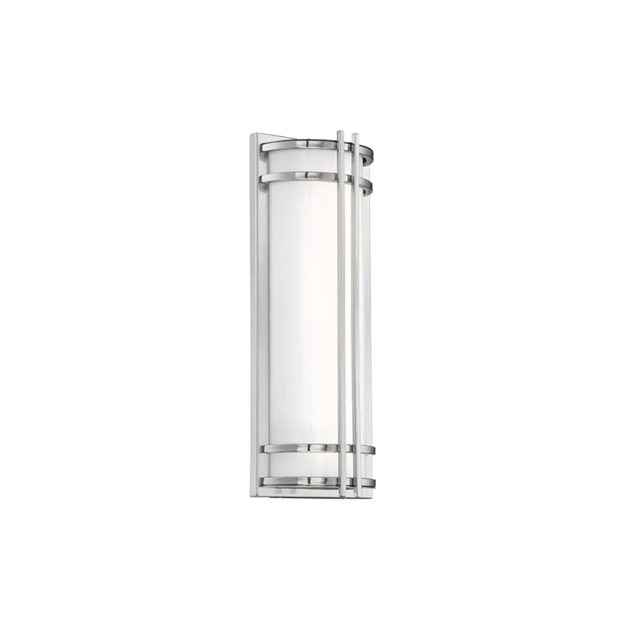 Skyscraper 18" LED Outdoor Wall Sconce, Stainless Steel Finish