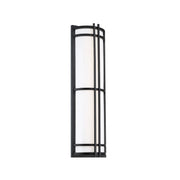 Skyscraper 27" LED Outdoor Wall Sconce, Black Finish