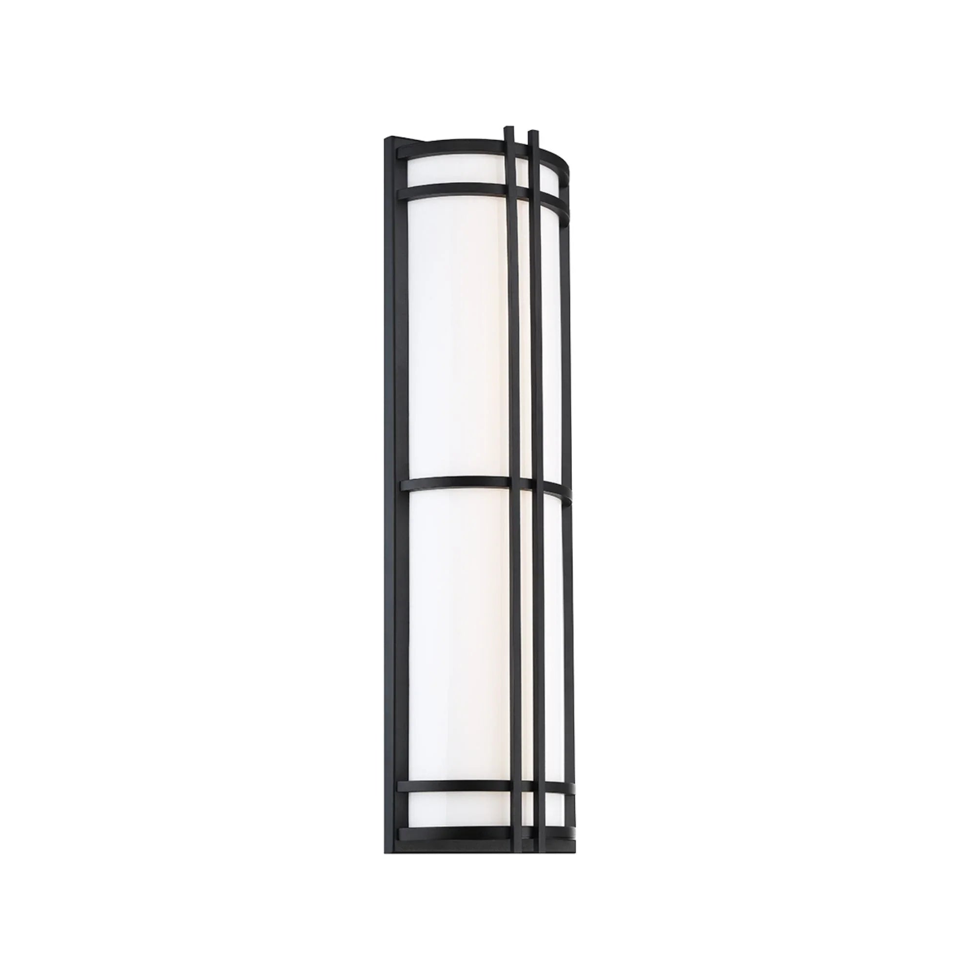 Skyscraper 27" LED Outdoor Wall Sconce, Black Finish