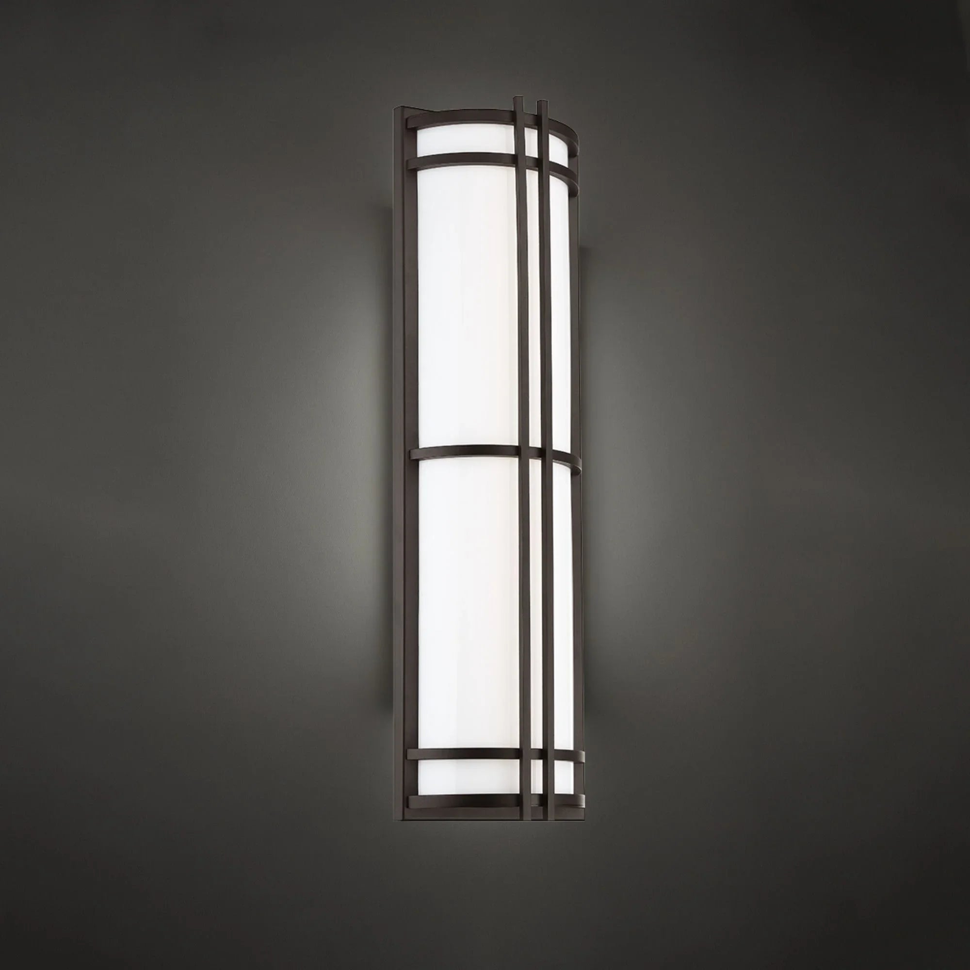 Skyscraper 27" LED Outdoor Wall Sconce, Bronze Finish