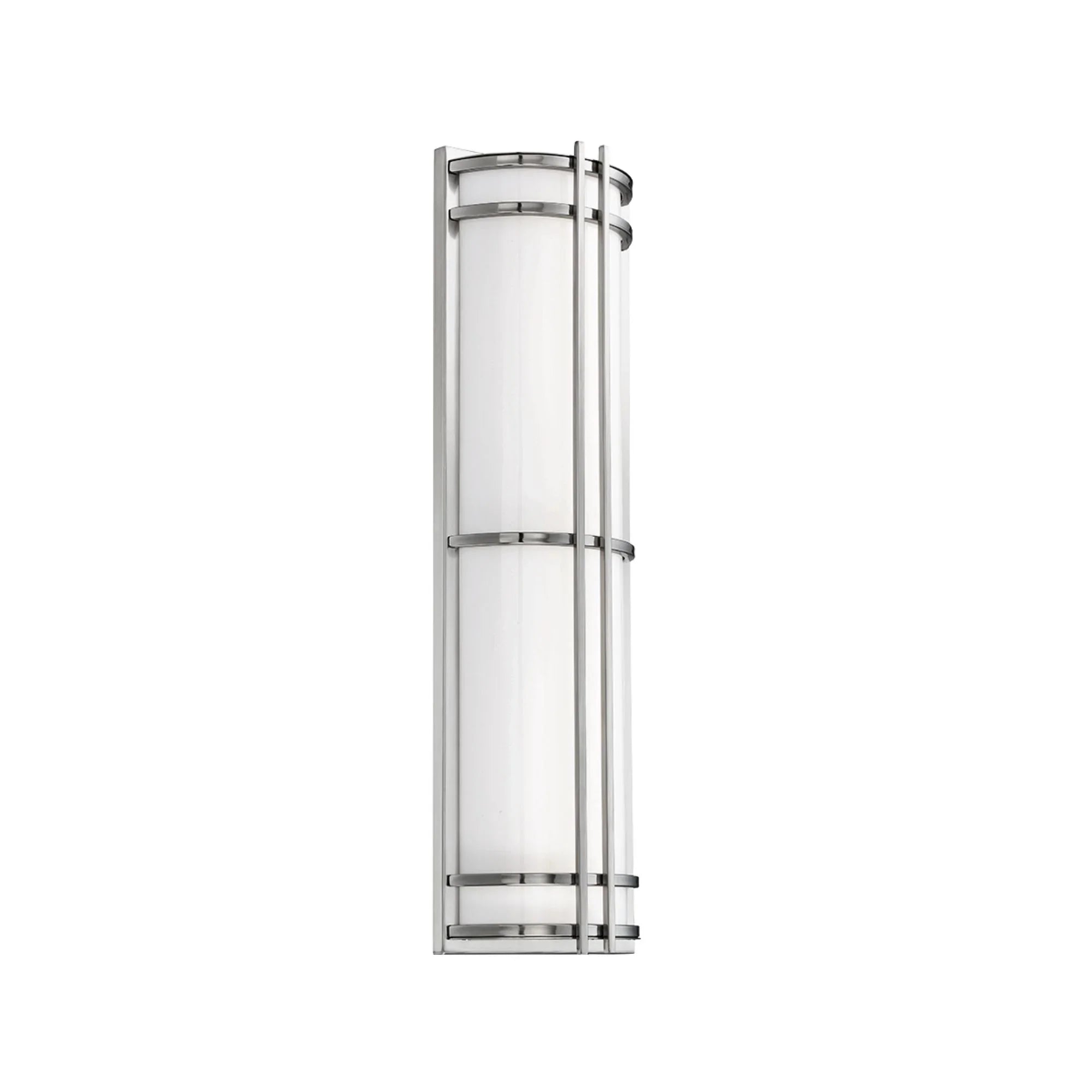 Skyscraper 27" LED Outdoor Wall Sconce, Stainless Steel Finish