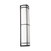 Skyscraper 37" LED Outdoor Wall Sconce, Black Finish