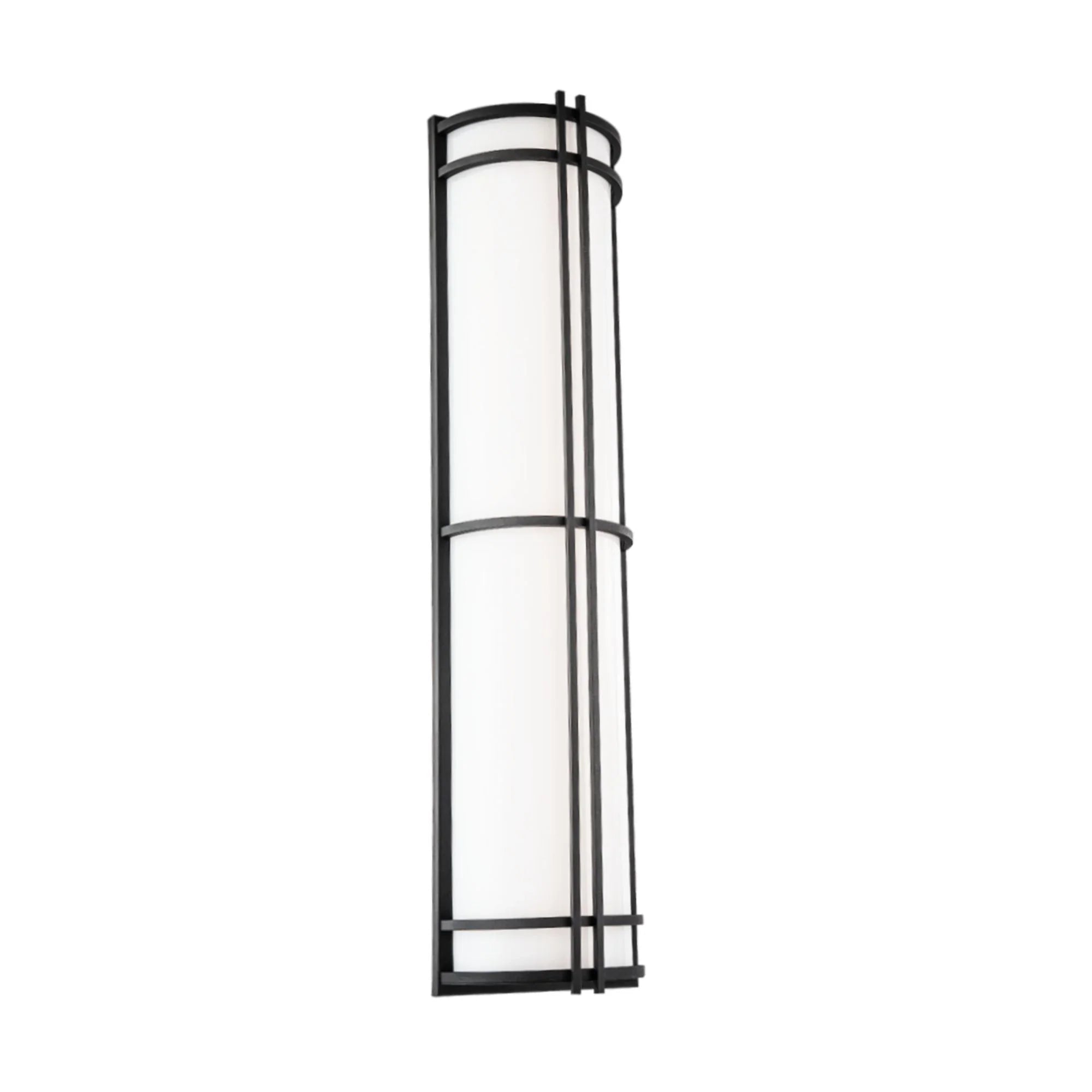 Skyscraper 37" LED Outdoor Wall Sconce, Black Finish