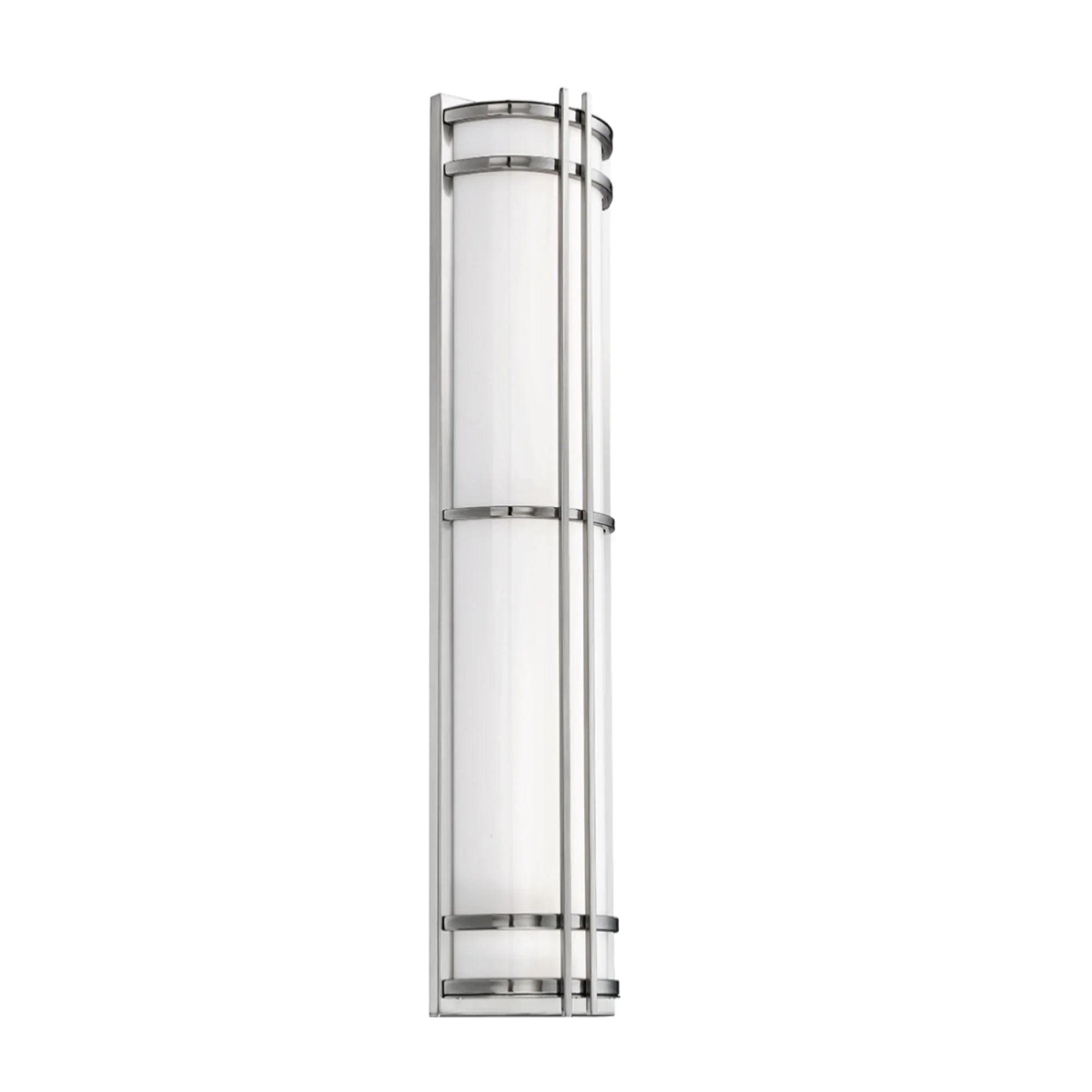 Skyscraper 37" LED Outdoor Wall Sconce, Stainless Steel Finish