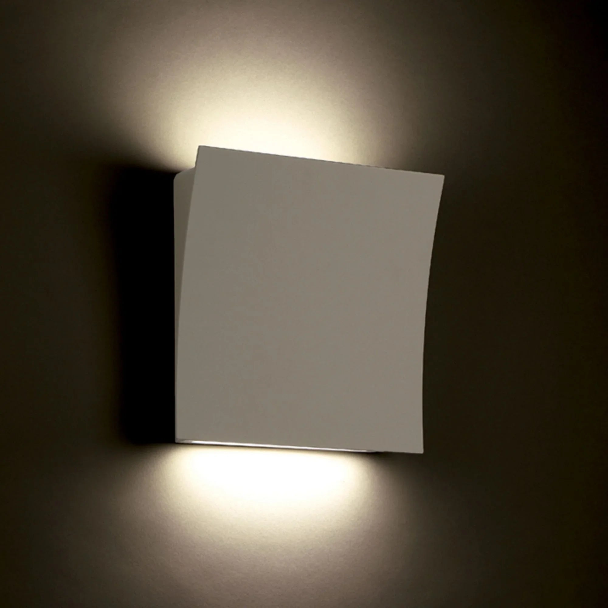 Slide 10" LED Wall Sconce, White Finish
