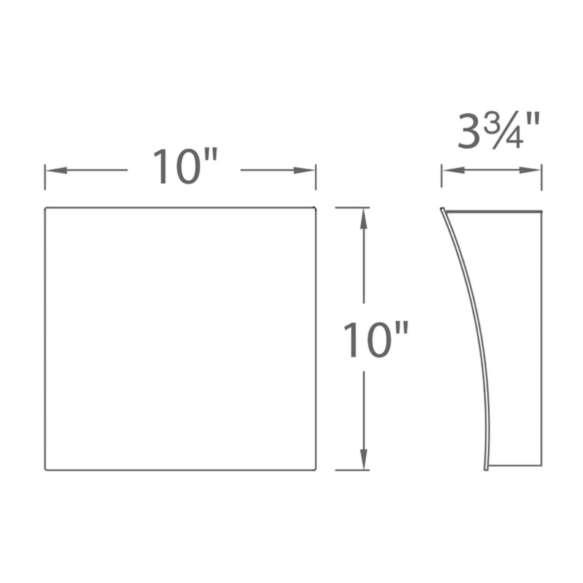 Slide 10" LED Wall Sconce, White Finish