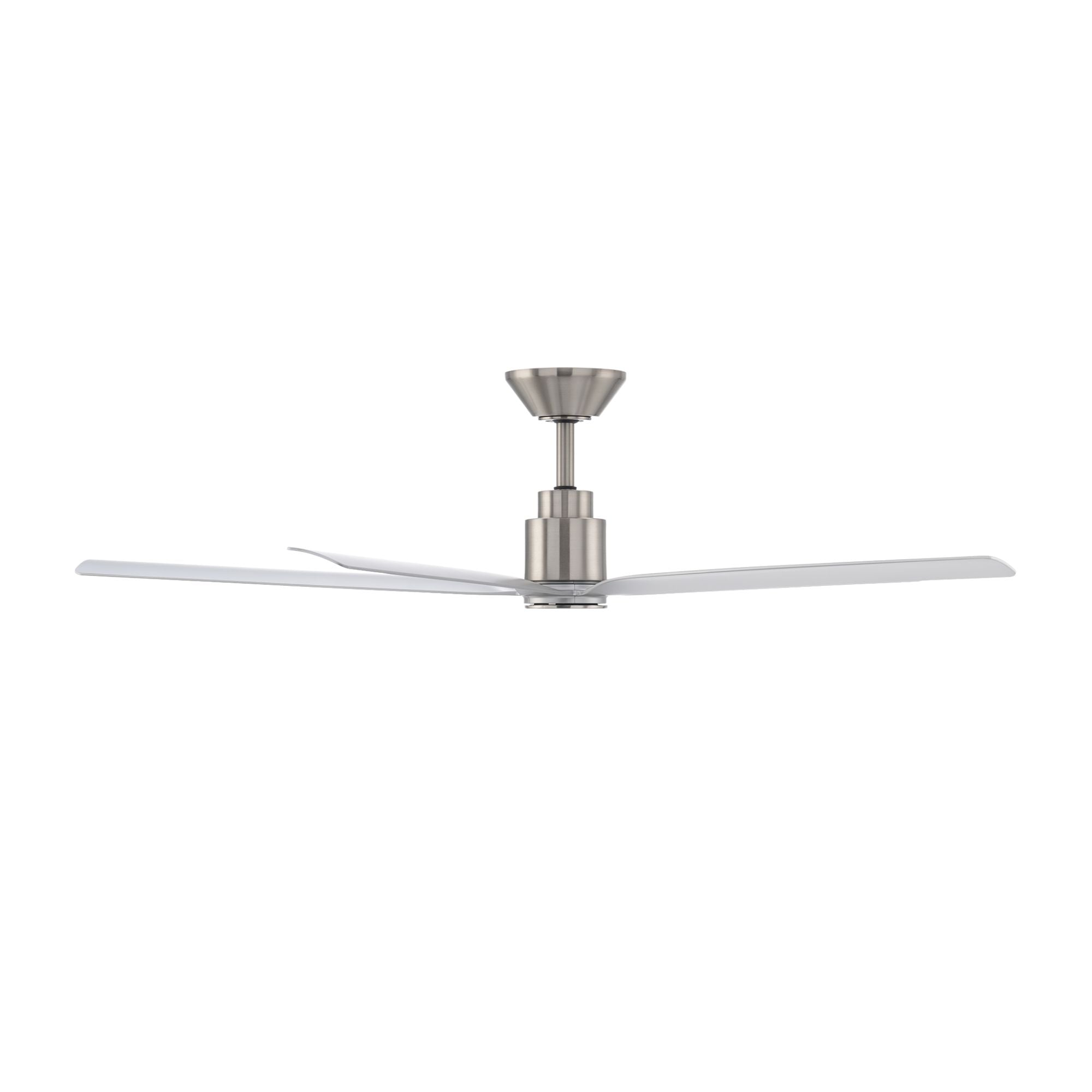 Smooth 5-Blade 56" CCT LED Smart Ceiling Fan, Brushed Nickel with Silver Blades