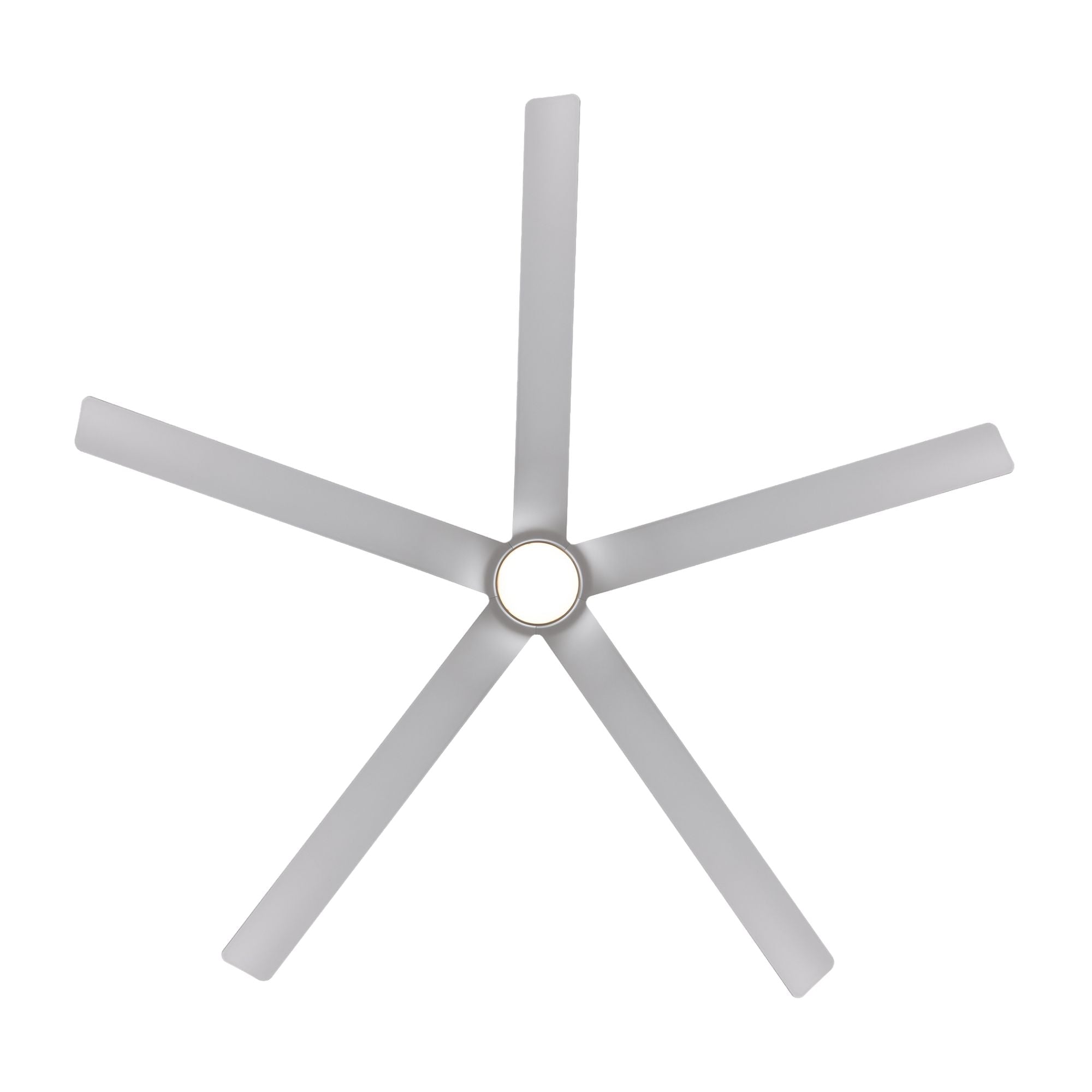 Smooth 5-Blade 56" CCT LED Smart Ceiling Fan, Brushed Nickel with Silver Blades