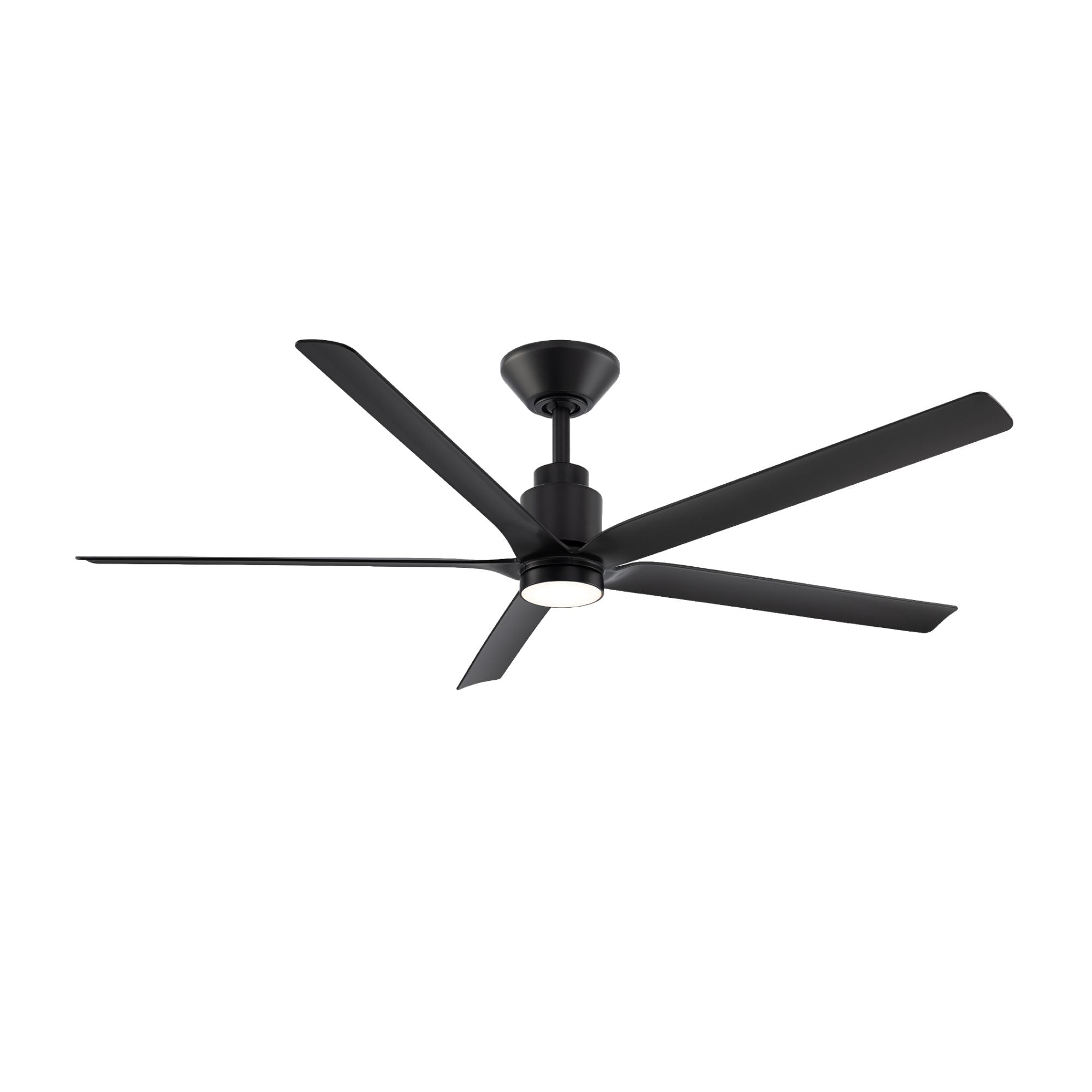 Smooth 5-Blade 56" CCT LED Smart Ceiling Fan, Matte Black