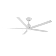 Smooth 5-Blade 56" CCT LED Smart Ceiling Fan, Matte White