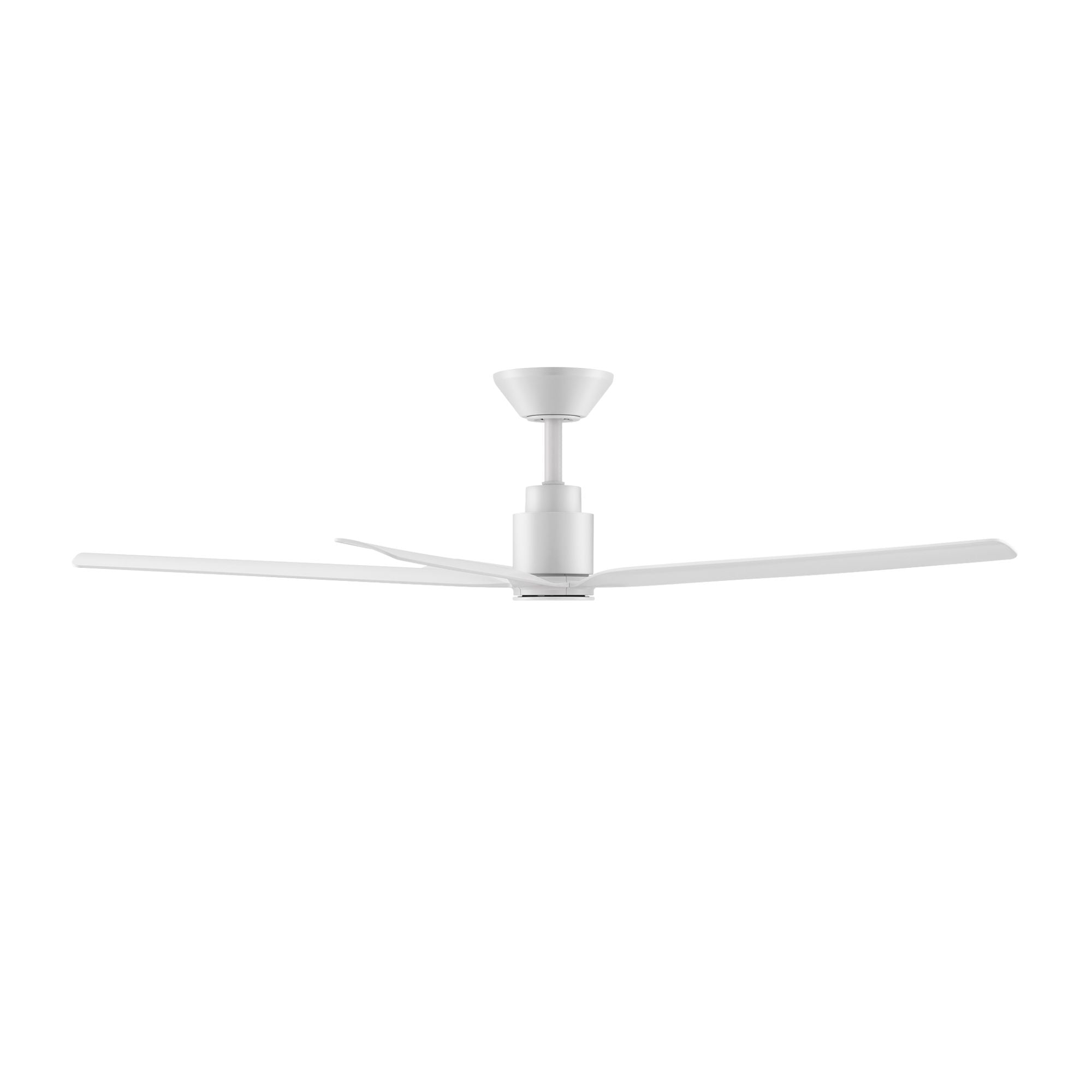 Smooth 5-Blade 56" CCT LED Smart Ceiling Fan, Matte White