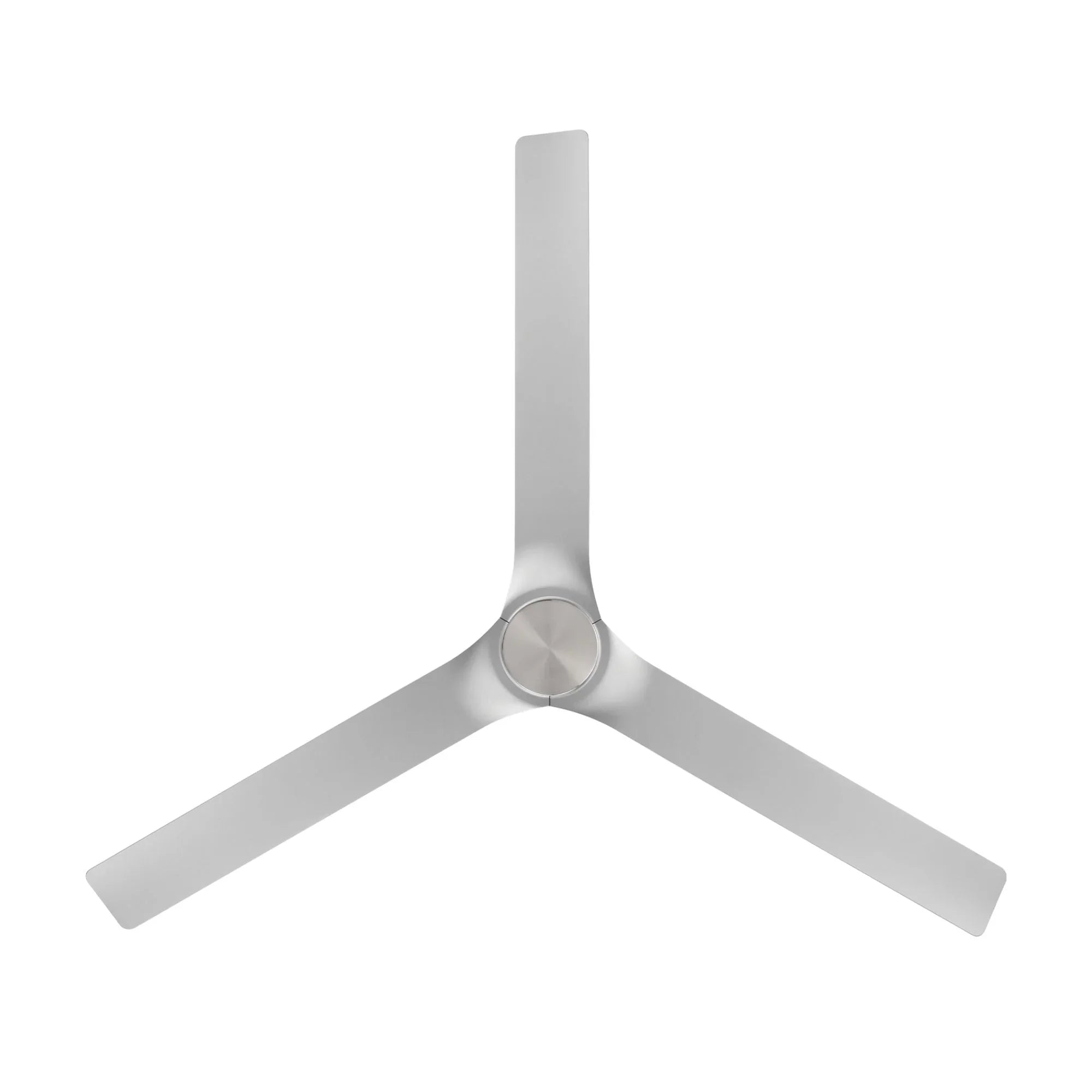 Smooth Flush 52" CCT LED Smart Ceiling Fan, Brushed Nickel with Silver Blades