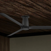 Smooth Flush 52" CCT LED Smart Ceiling Fan, Matte Black
