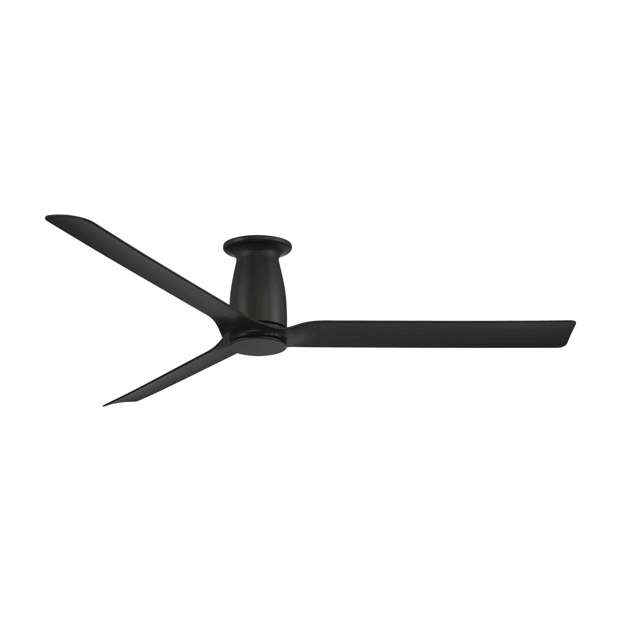Smooth Flush 52" CCT LED Smart Ceiling Fan, Matte Black