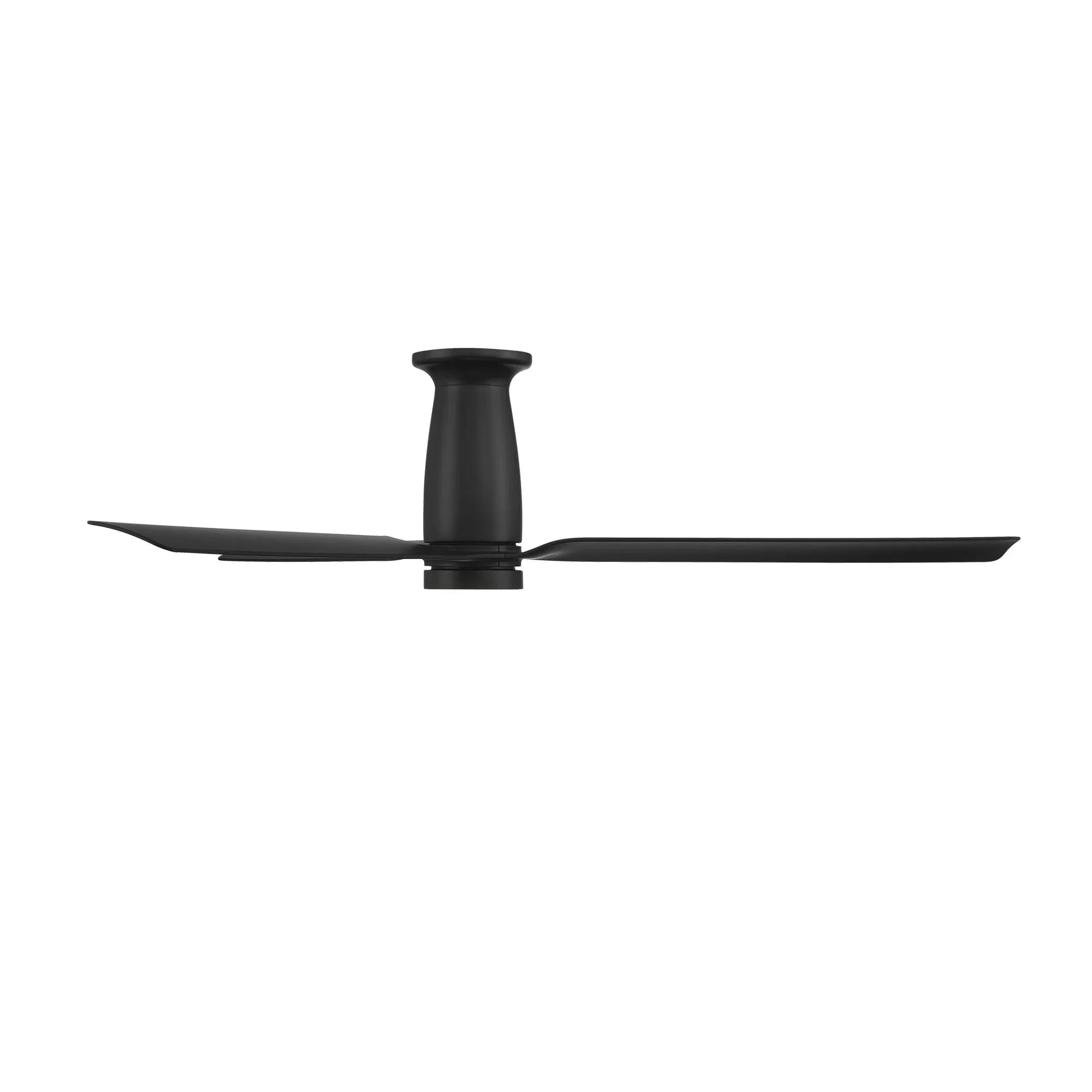 Smooth Flush 52" CCT LED Smart Ceiling Fan, Matte Black