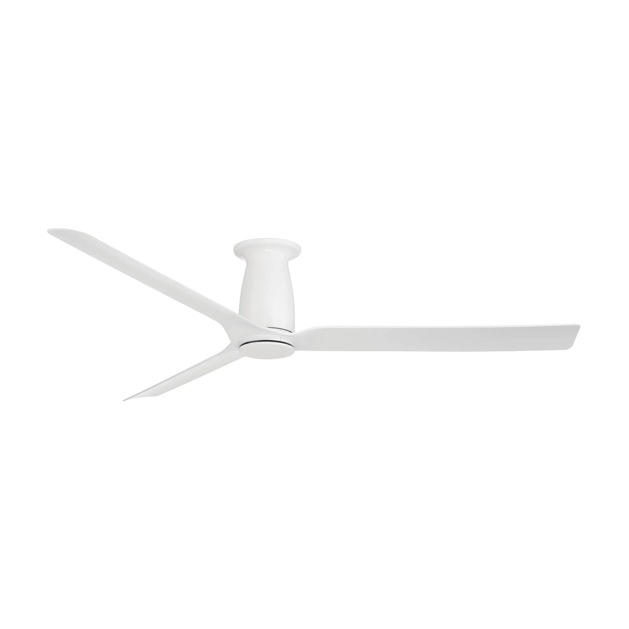 Smooth Flush 52" CCT LED Smart Ceiling Fan, Matte White