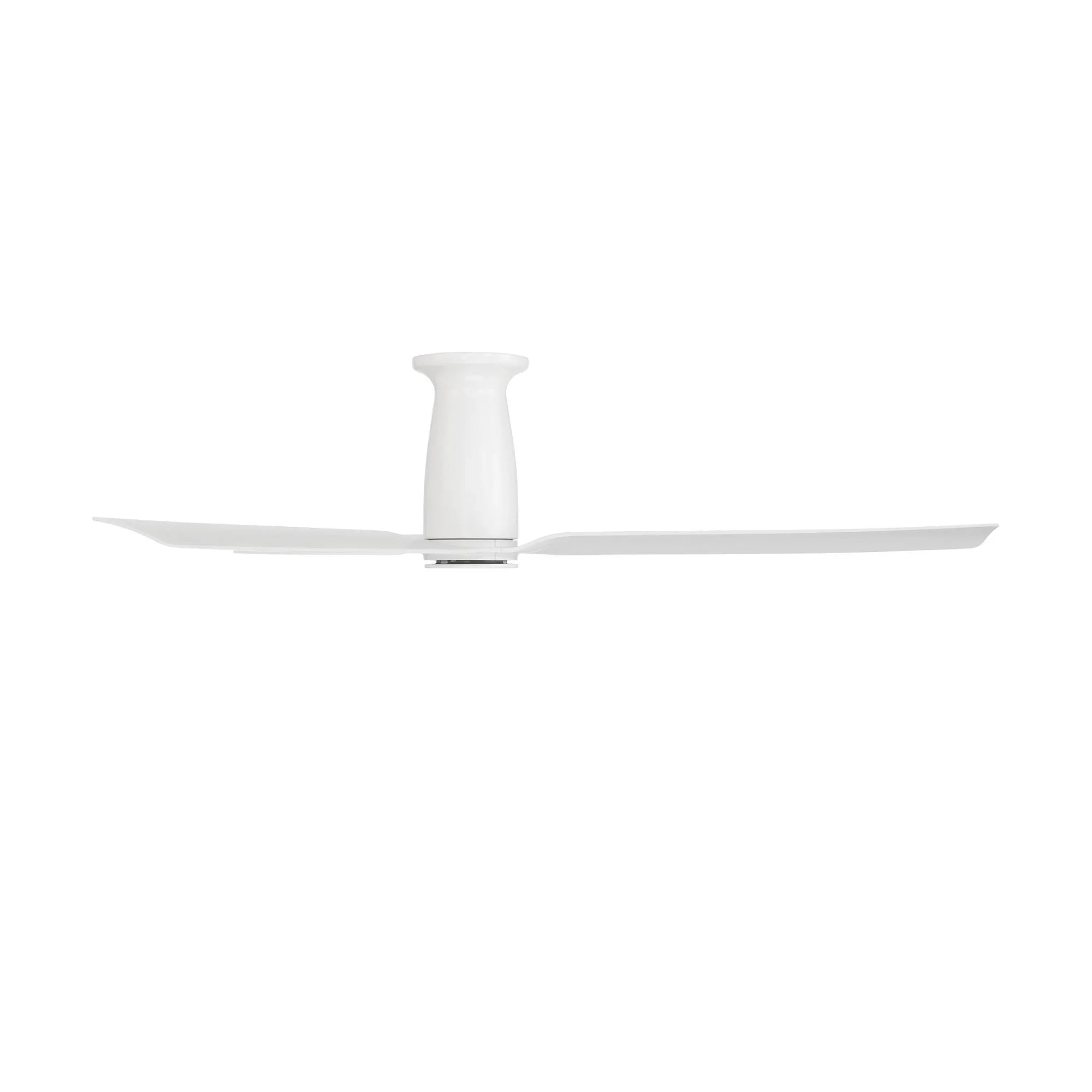 Smooth Flush 52" CCT LED Smart Ceiling Fan, Matte White
