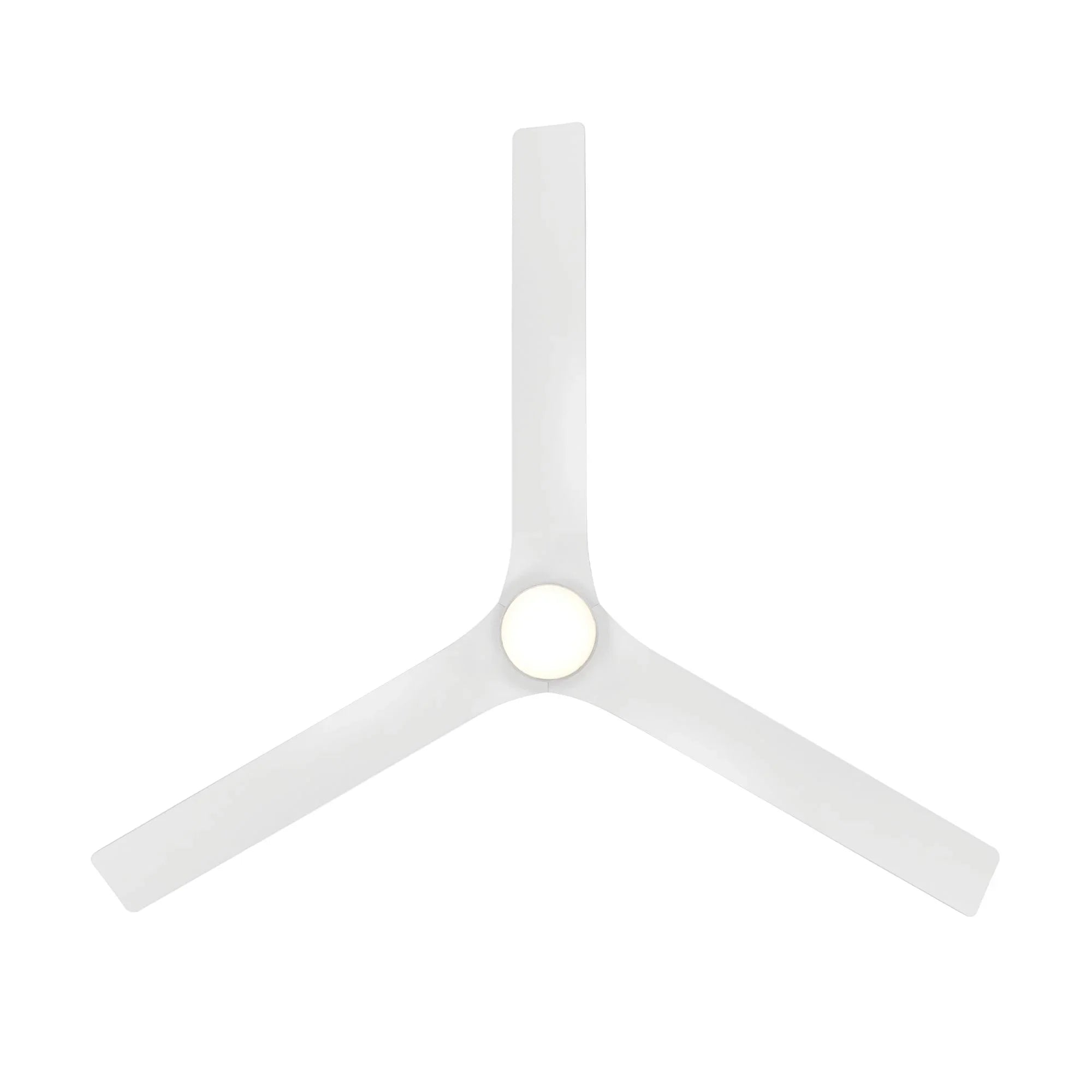 Smooth Flush 52" CCT LED Smart Ceiling Fan, Matte White