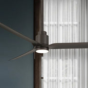 Smooth 52" CCT LED Smart Ceiling Fan, Bronze
