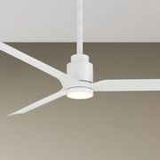 Smooth 52" CCT LED Smart Ceiling Fan, Matte White