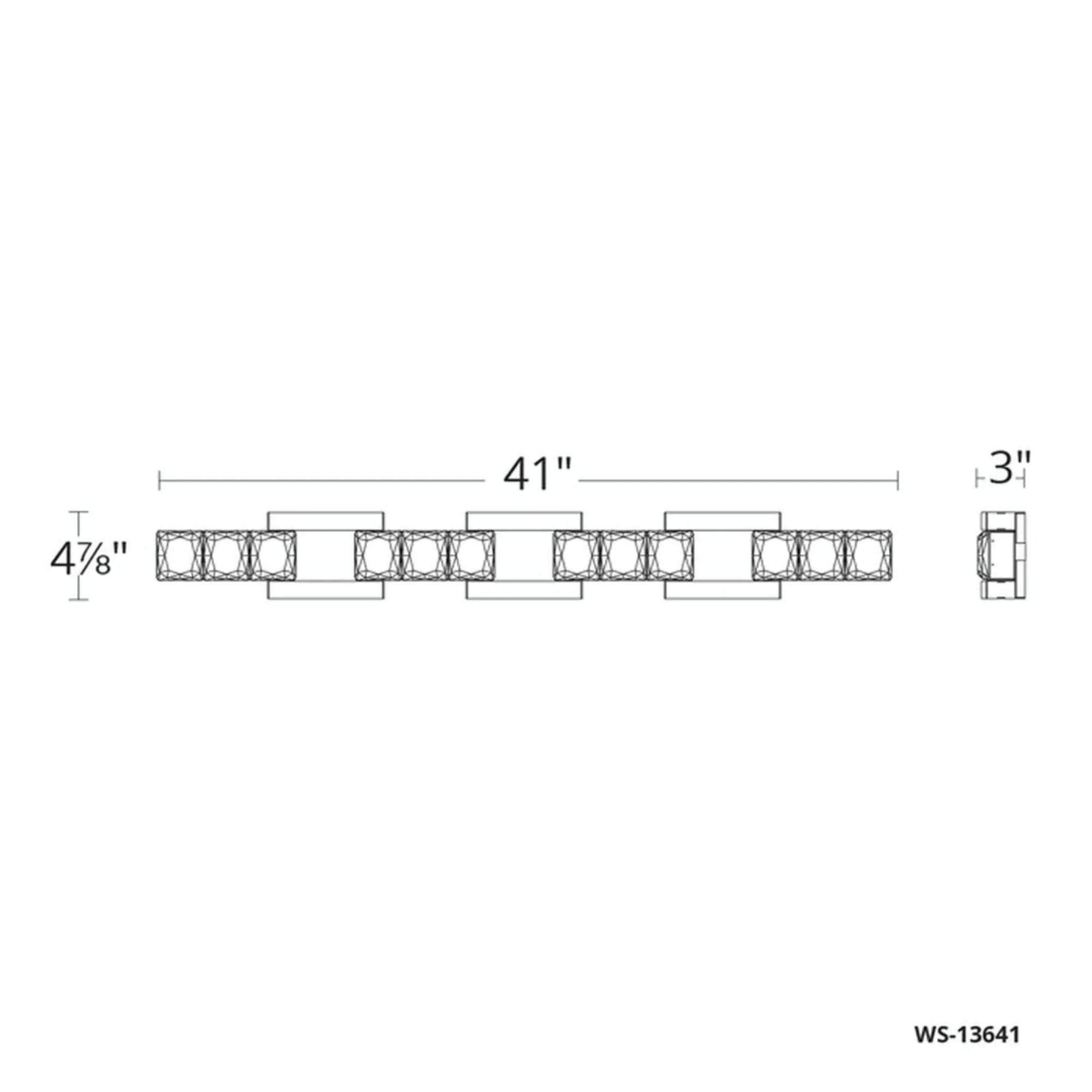 Sofia 41" LED Bath & Vanity Light, Polished Nickel Finish