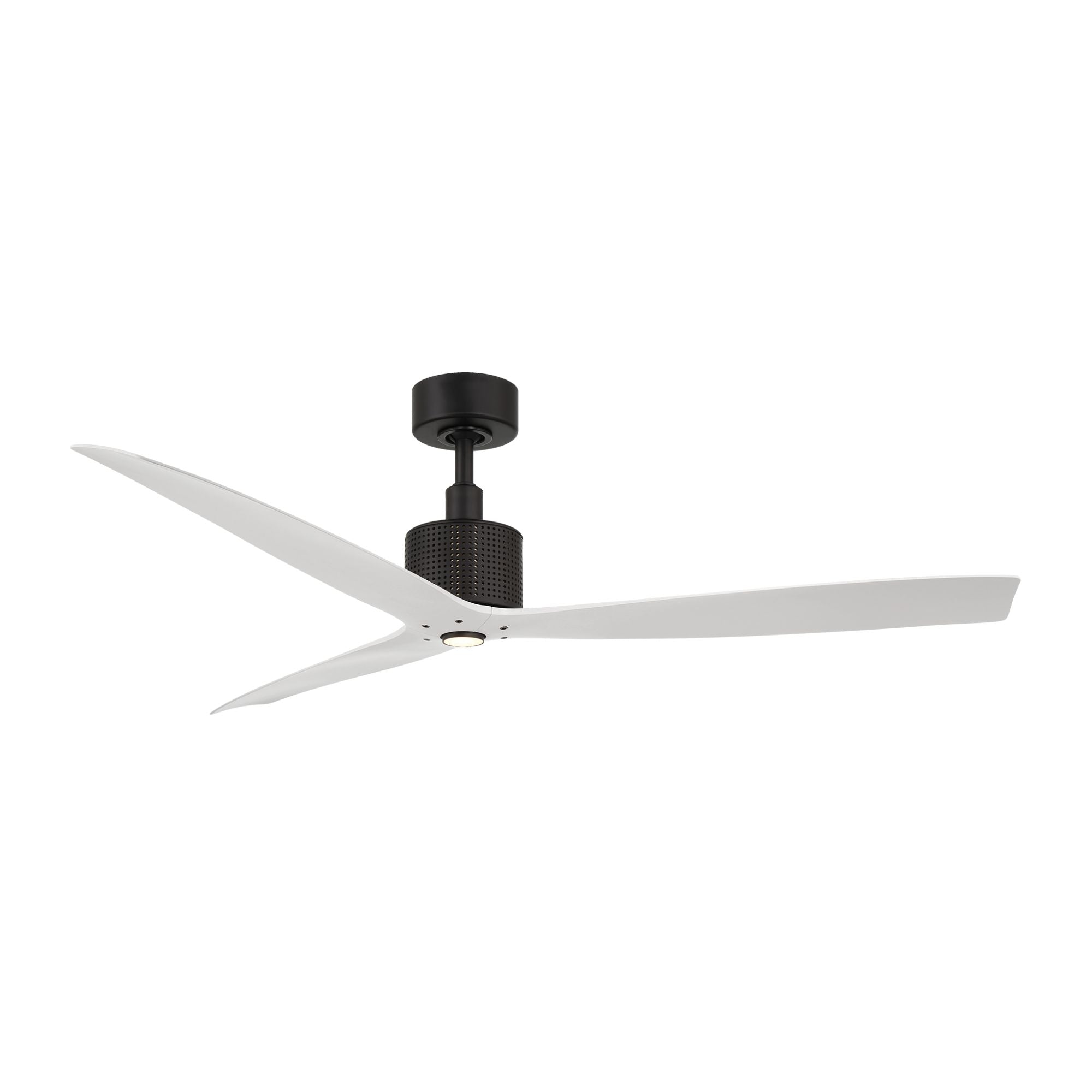 Spinster 60" Black & White Wet Rated Smart LED Ceiling Fan