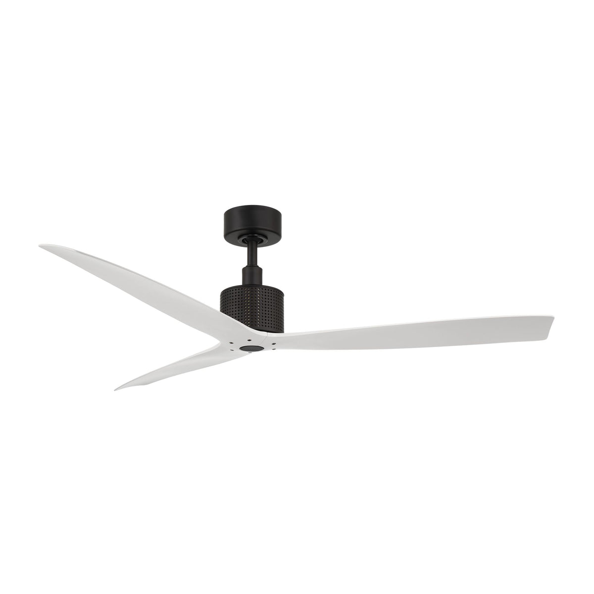 Spinster 60" Black & White Wet Rated Smart LED Ceiling Fan