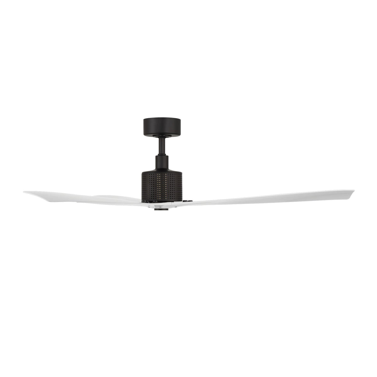 Spinster 60" Black & White Wet Rated Smart LED Ceiling Fan