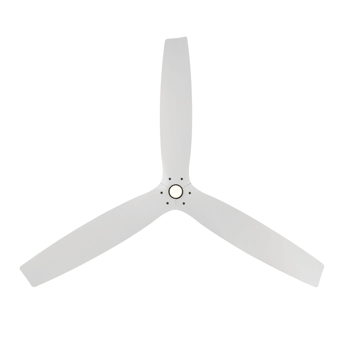 Spinster 60" Black & White Wet Rated Smart LED Ceiling Fan