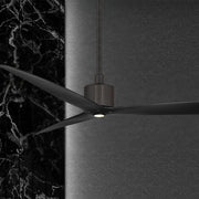 Spinster 60" Black Wet Rated Smart LED Ceiling Fan
