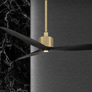 Spinster 60" Brass & Black Wet Rated Smart LED Ceiling Fan