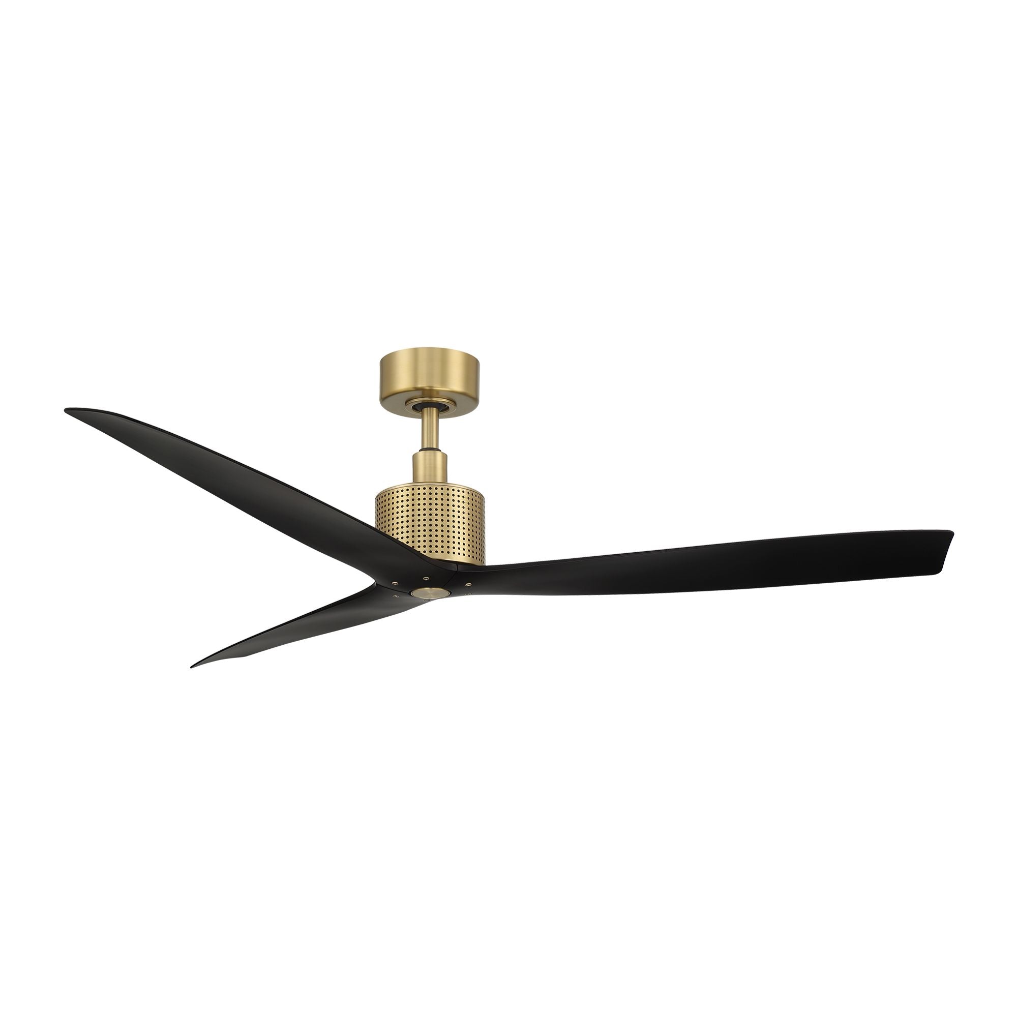 Spinster 60" Brass & Black Wet Rated Smart LED Ceiling Fan