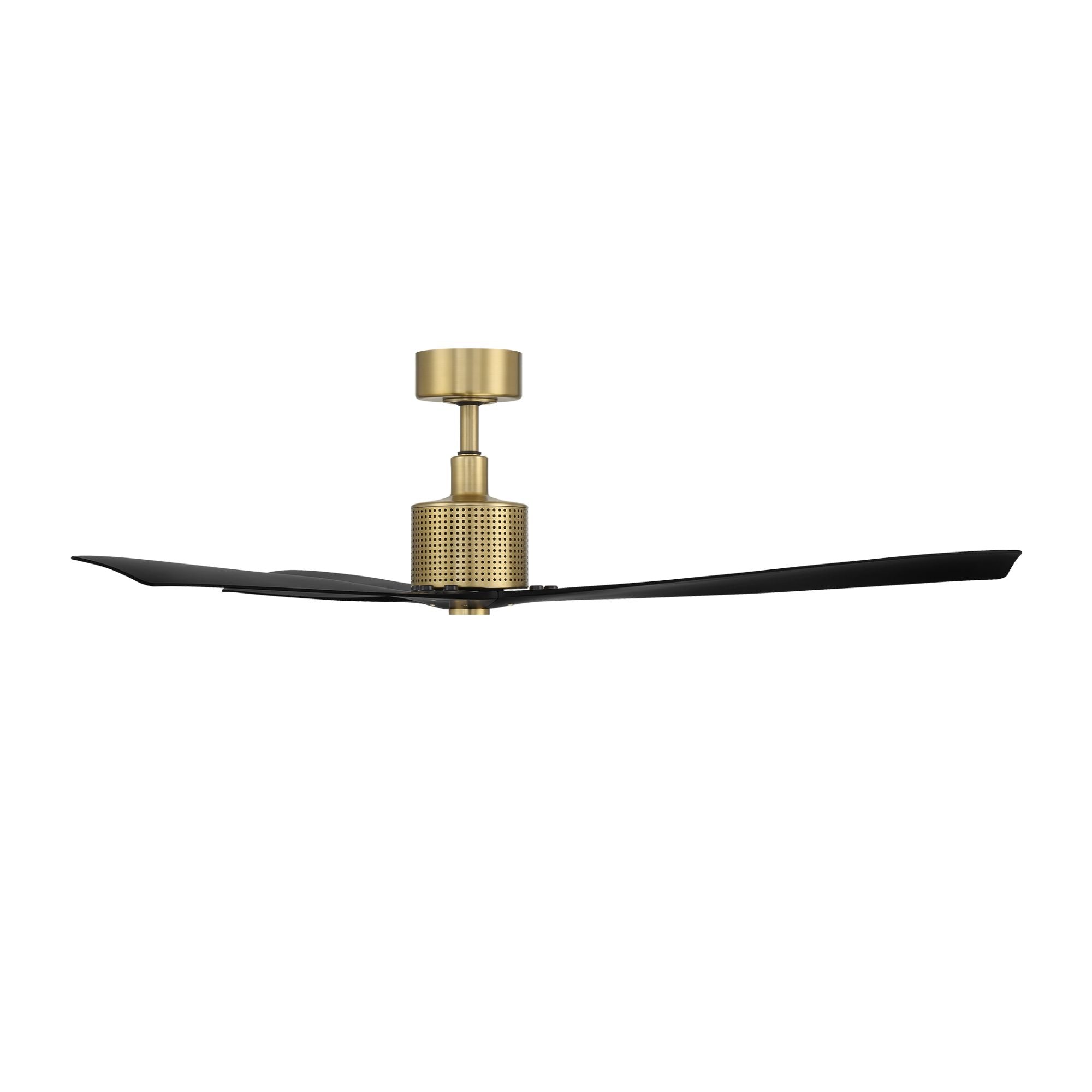 Spinster 60" Brass & Black Wet Rated Smart LED Ceiling Fan