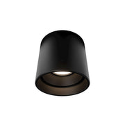 Modern Forms Squat 3.5 in. Outdoor Ceiling Light, Black with Glass Diffuser