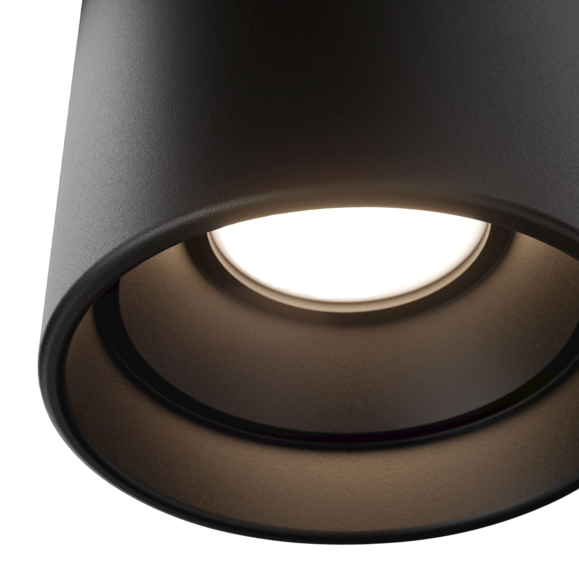Modern Forms Squat 3.5 in. Outdoor Ceiling Light, Black with Glass Diffuser