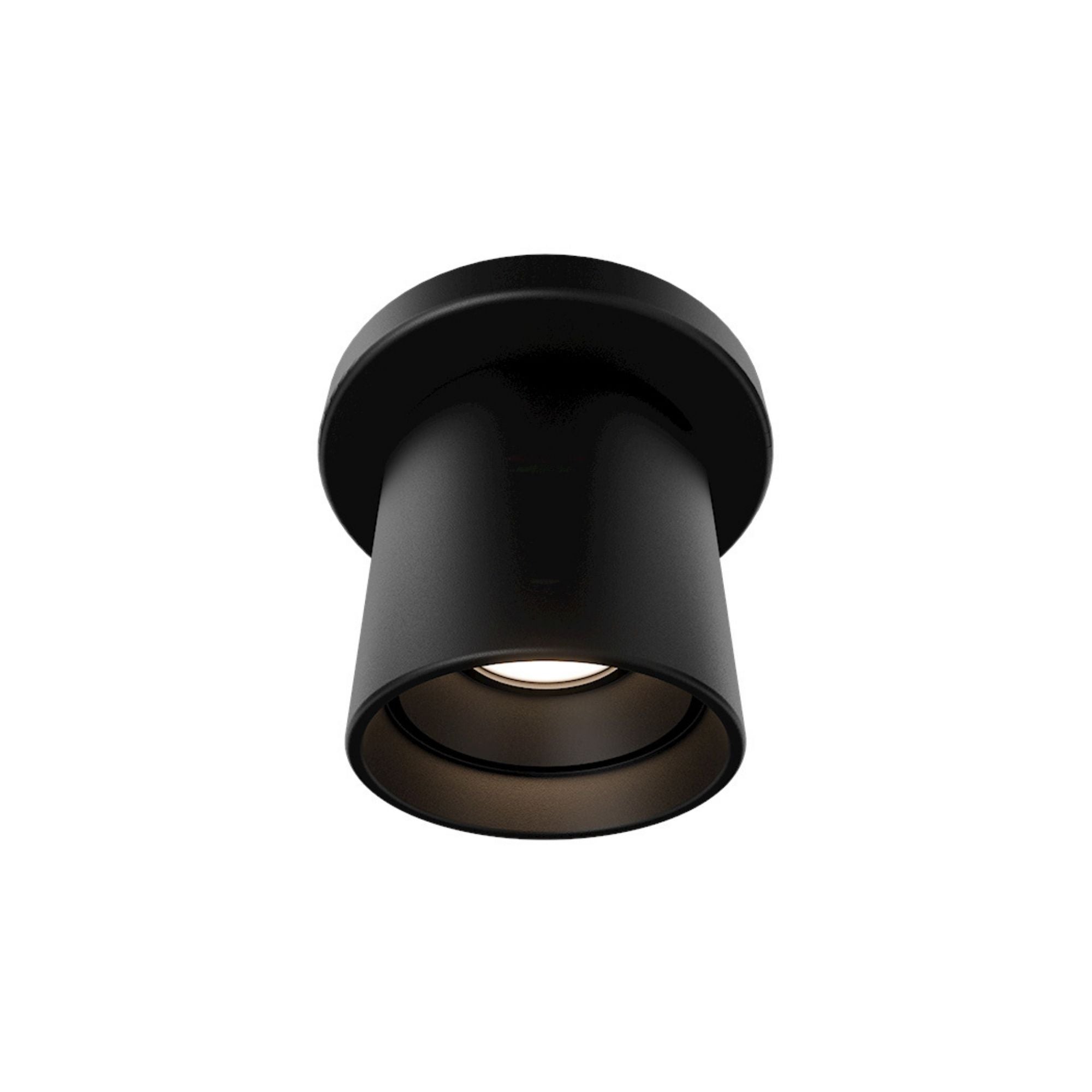 Modern Forms Squat 3.5 in. Outdoor Ceiling Light, Black with Glass Diffuser