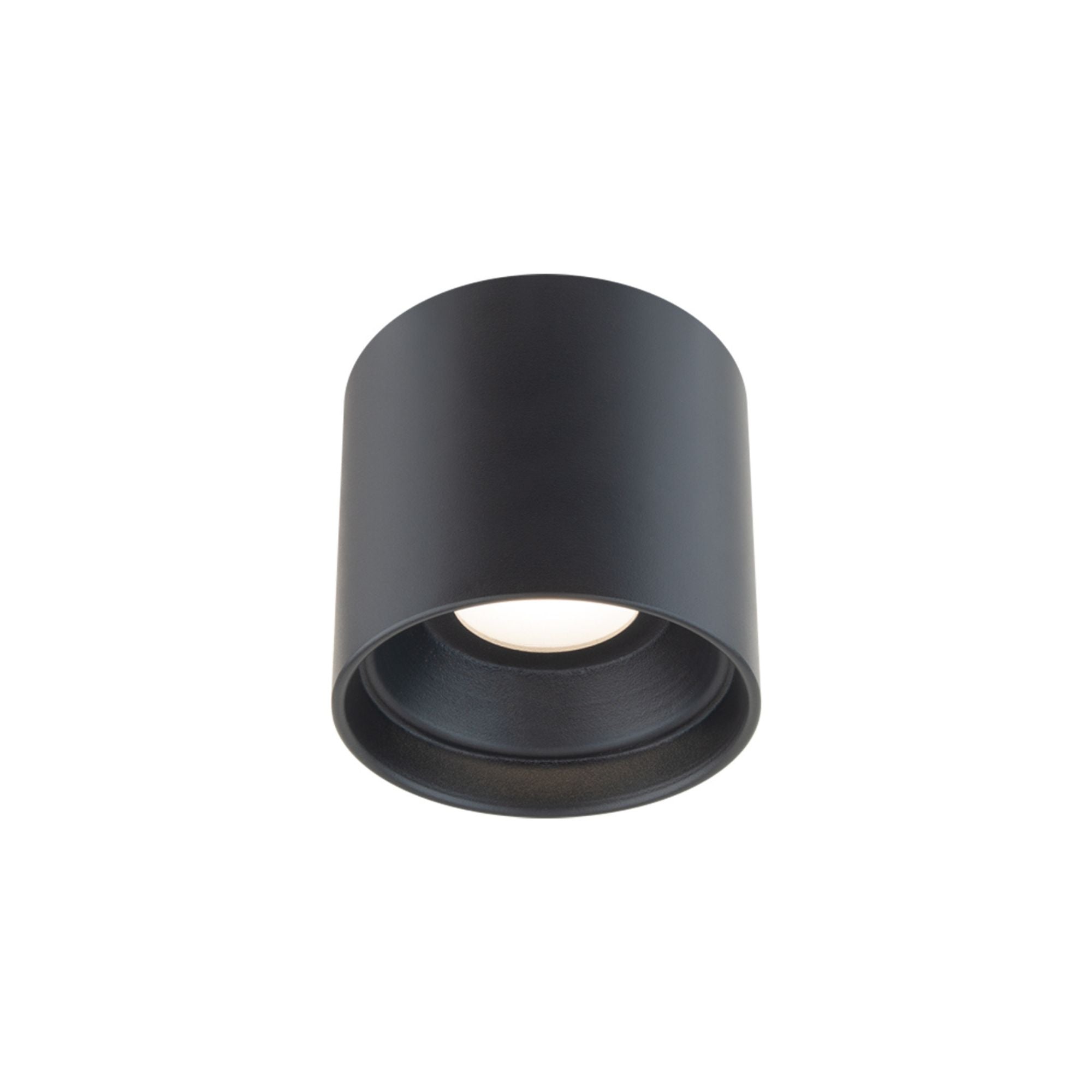 Squat 5" LED Outdoor Flush Mount, 3500K, Black Finish