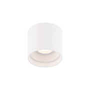 Squat 5" LED Outdoor Flush Mount, 3500K, White Finish