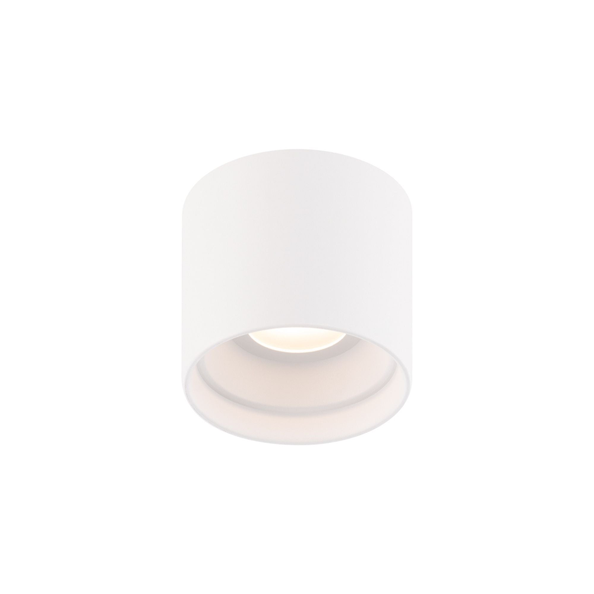 Squat 5" LED Outdoor Flush Mount, 4000K, White Finish